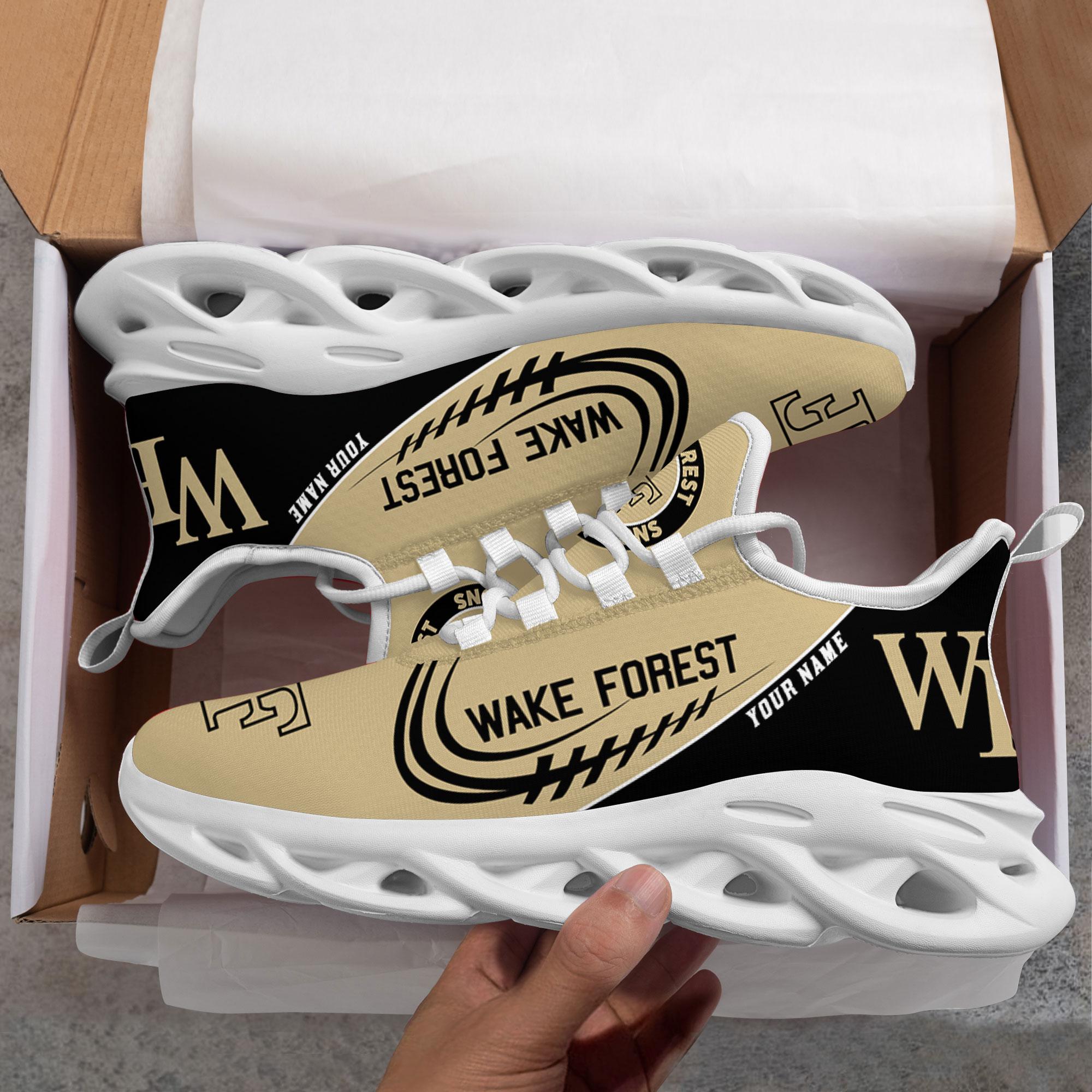Ideafootwear Wake Forest Demon Deacons Max Soul Shoes Sneakers For Men And Women