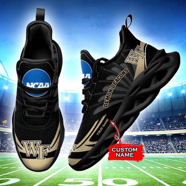 Ideafootwear Wake Forest Demon Deacons NCAA Max Soul Shoes Sneakers For Men And Women