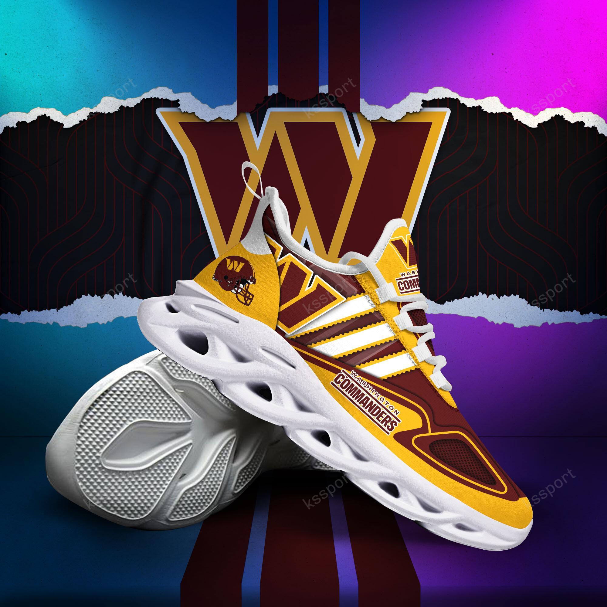 Ideafootwear Washington Commanders Max Soul Shoes Sneakers For Men And Women