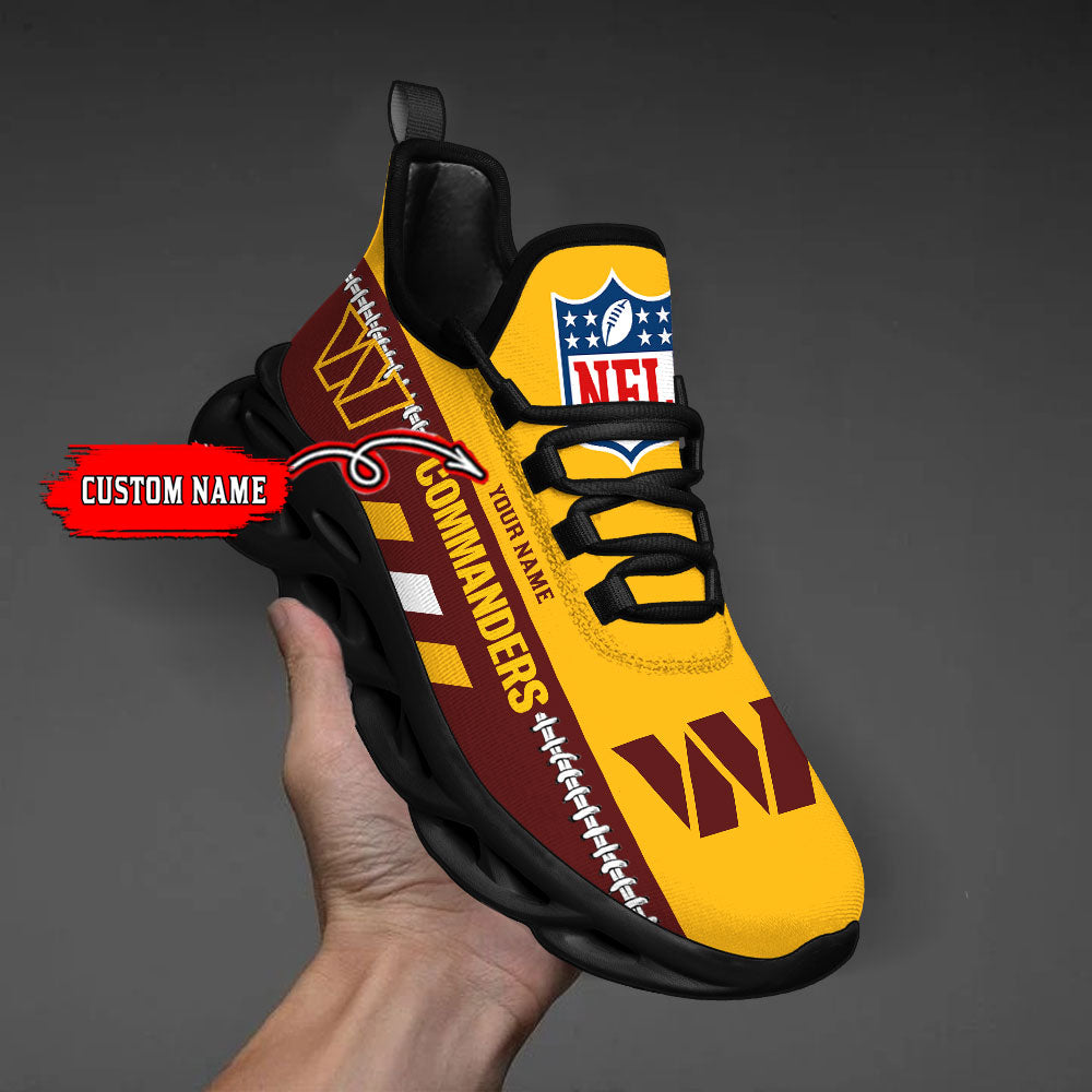 Ideafootwear Washington Commanders Max Soul Shoes Sneakers For Men And Women