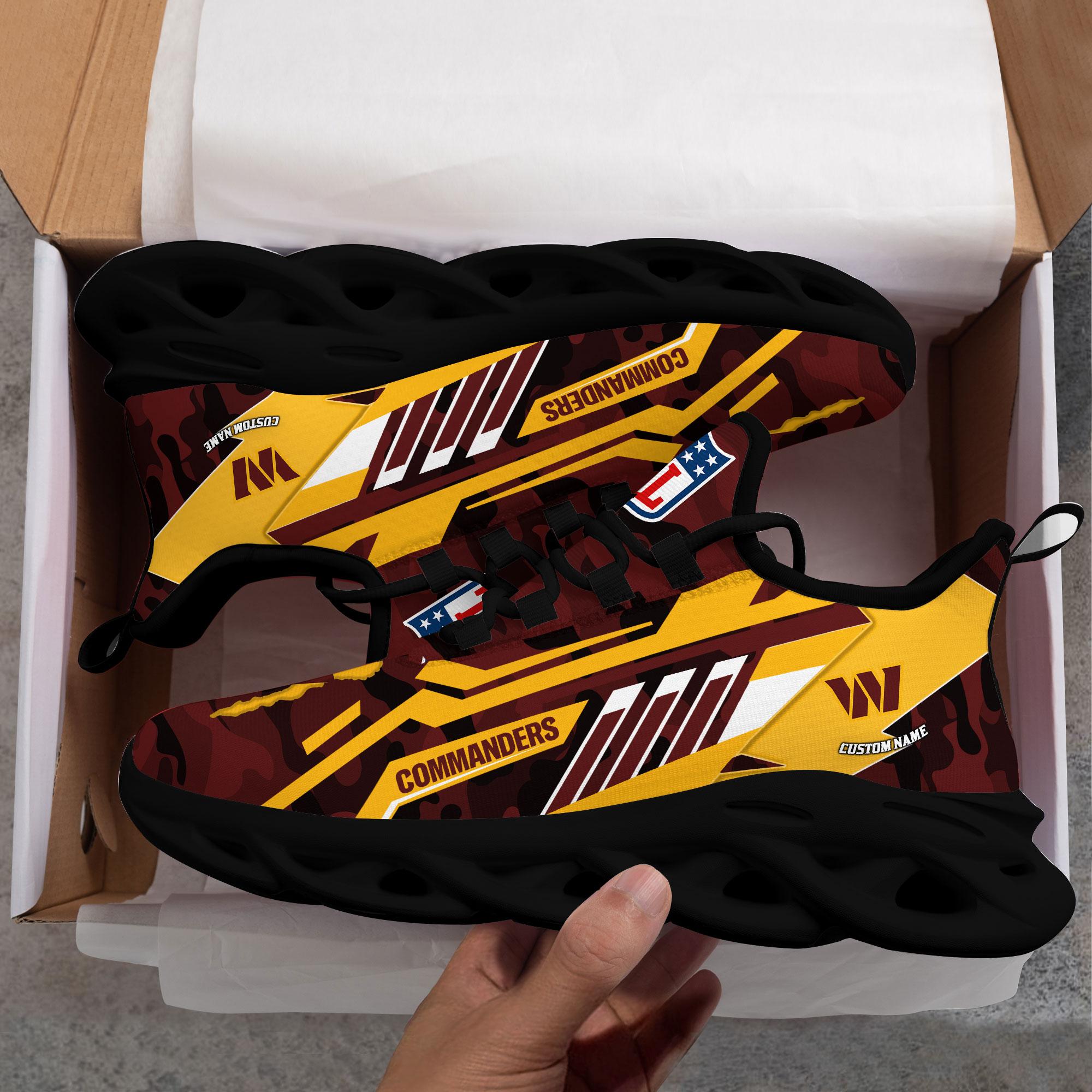 Ideafootwear Washington Commanders Max Soul Shoes Sneakers For Men And Women