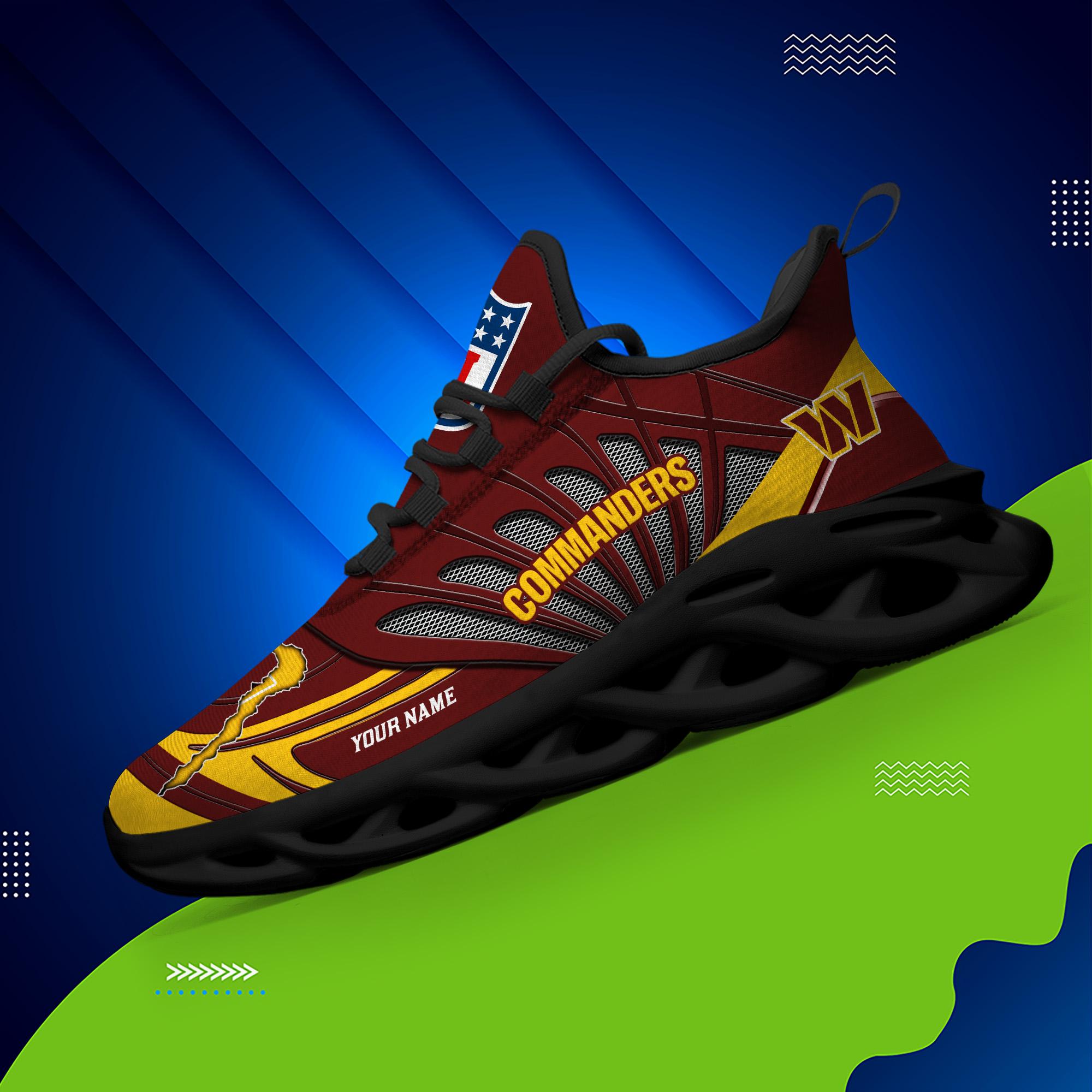 Ideafootwear Washington Commanders Max Soul Shoes Sneakers For Men And Women