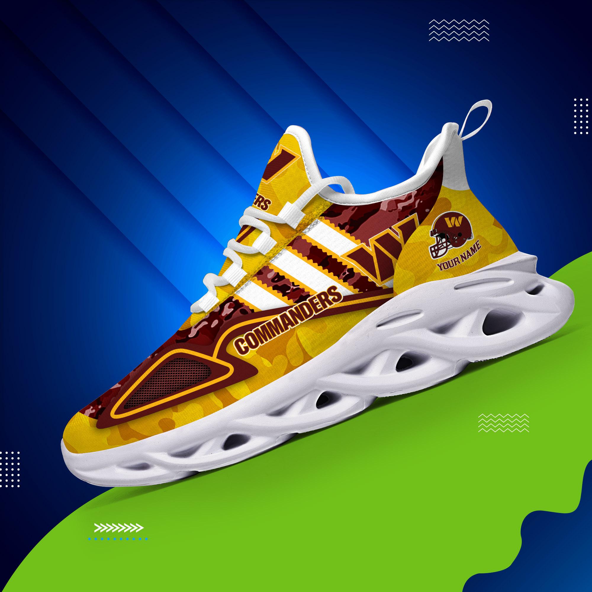 Ideafootwear Washington Commanders Max Soul Shoes Sneakers For Men And Women