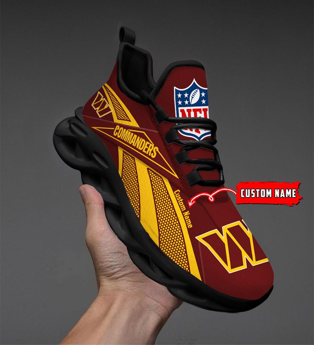 Ideafootwear Washington Commanders Max Soul Shoes Sneakers For Men And Women