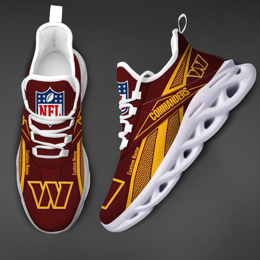 Ideafootwear Washington Commanders Max Soul Shoes Sneakers For Men And Women