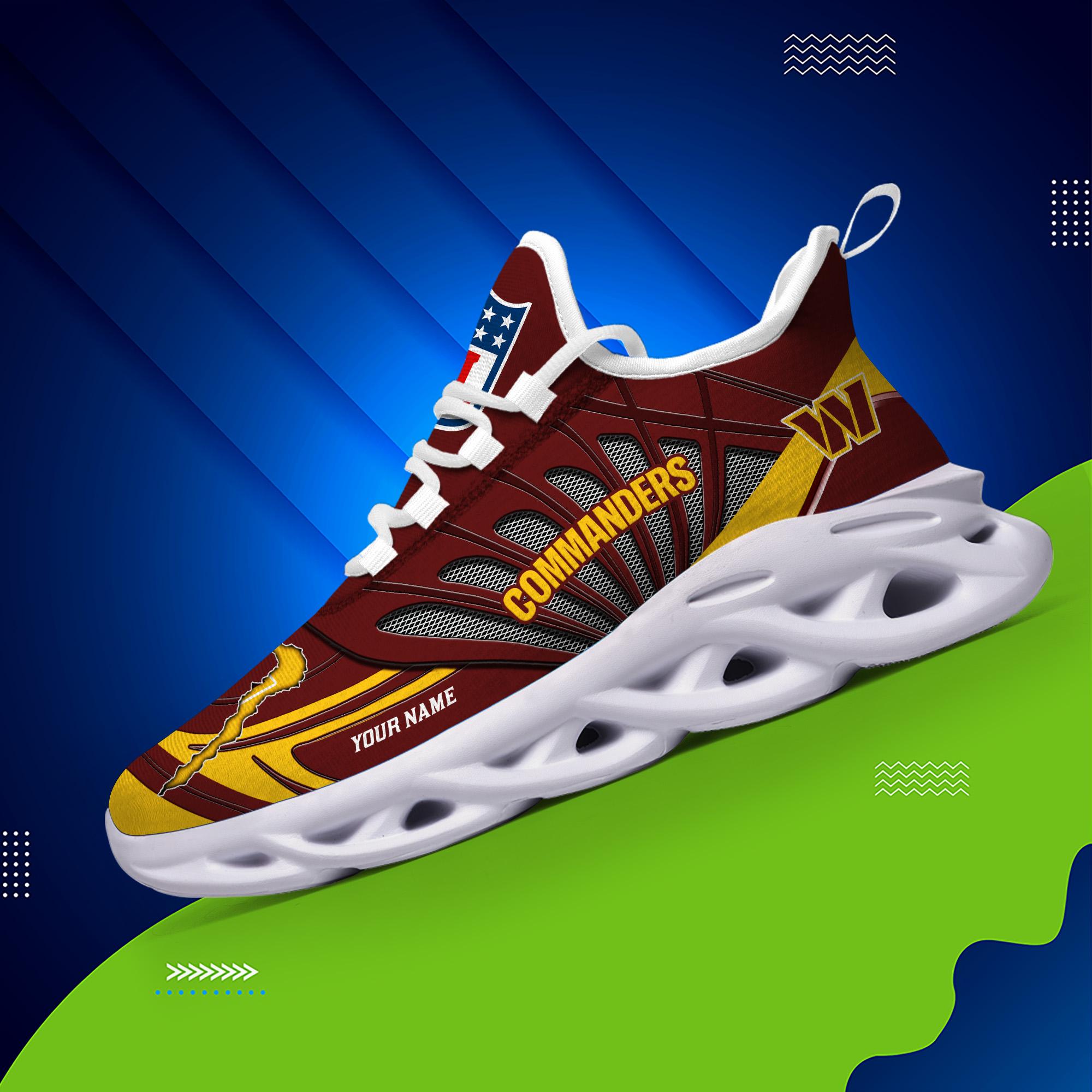 Ideafootwear Washington Commanders Max Soul Shoes Sneakers For Men And Women