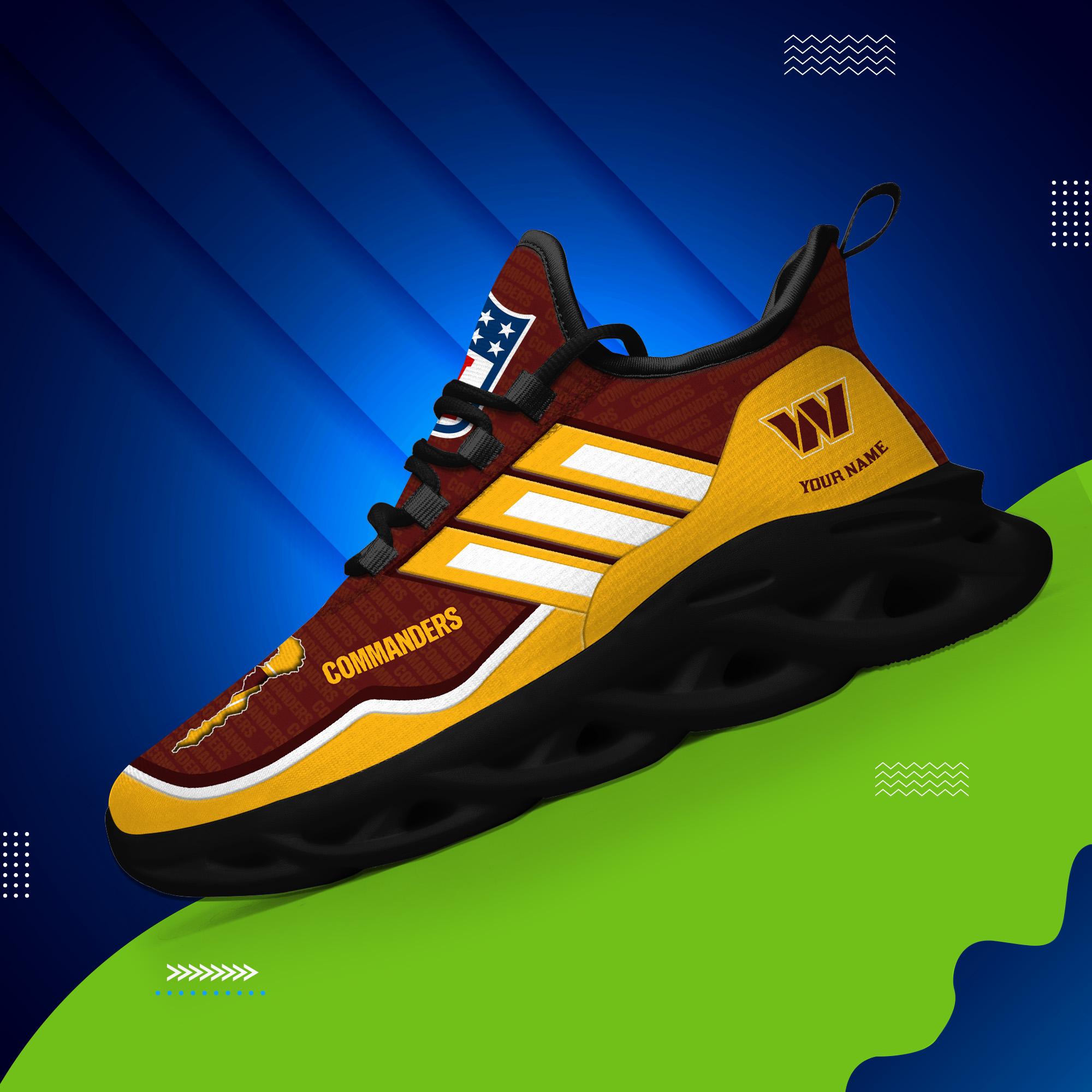 Ideafootwear Washington Commanders Max Soul Shoes Sneakers For Men And Women
