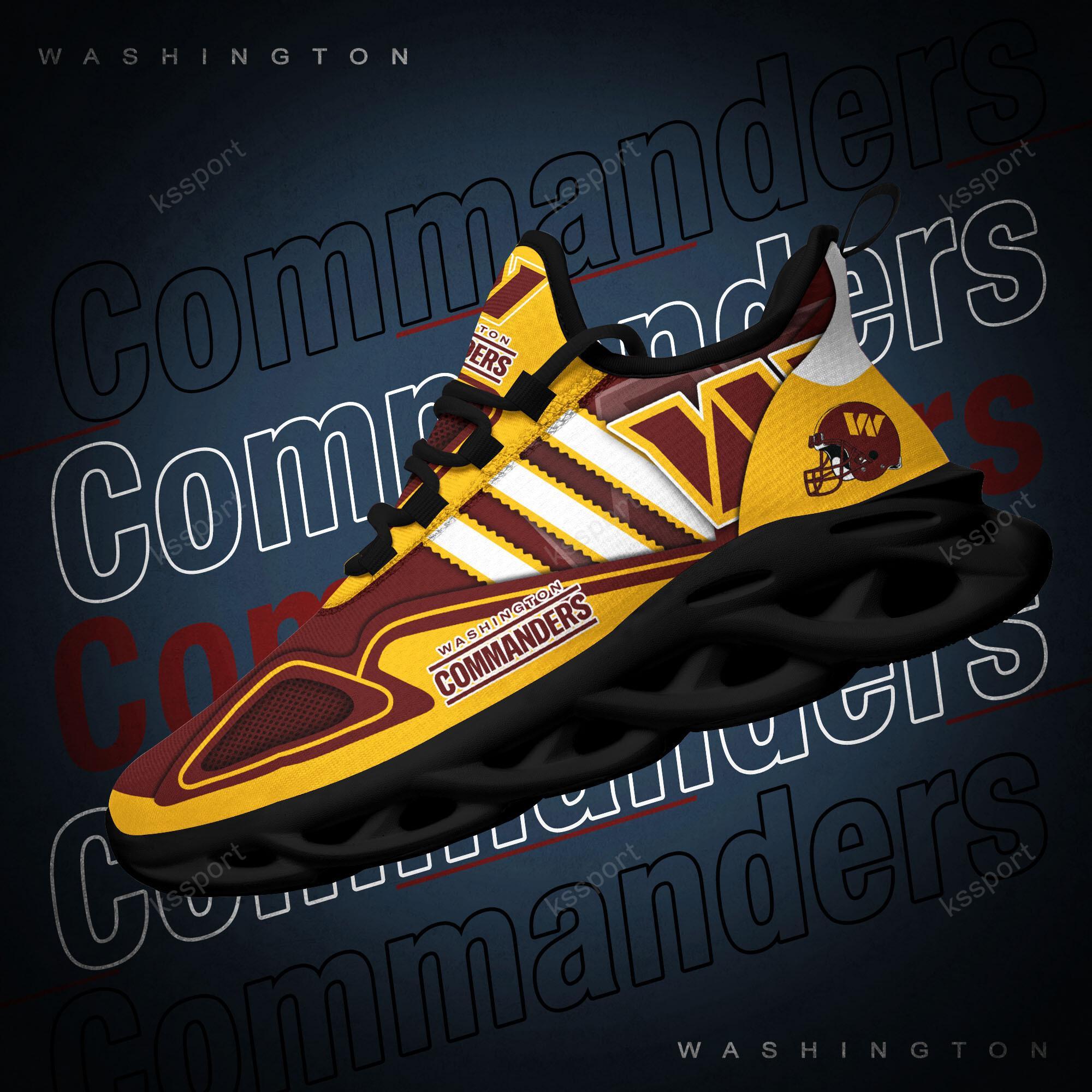 Ideafootwear Washington Commanders Max Soul Shoes Sneakers For Men And Women