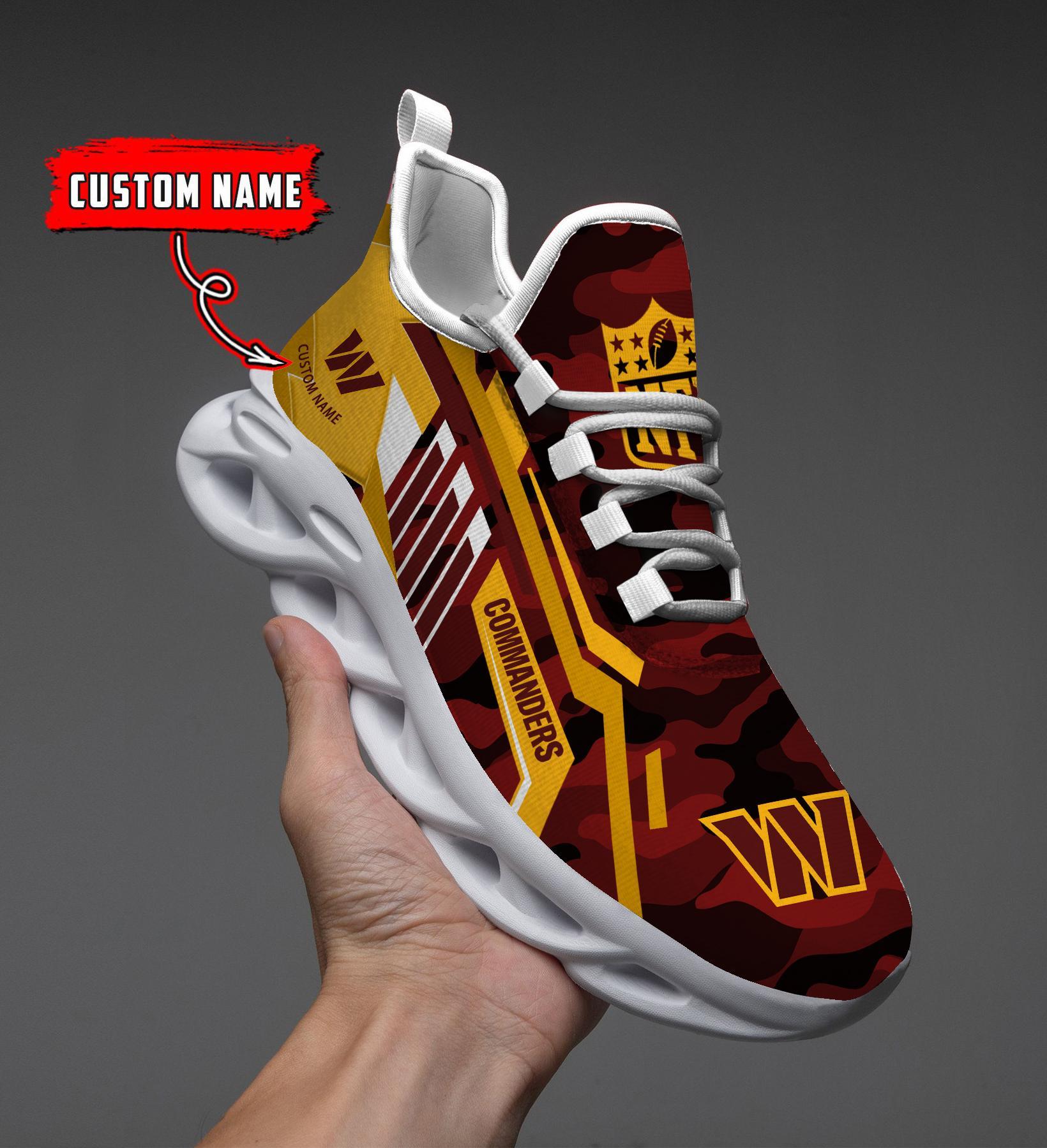 Ideafootwear Washington Commanders Max Soul Shoes Sneakers For Men And Women