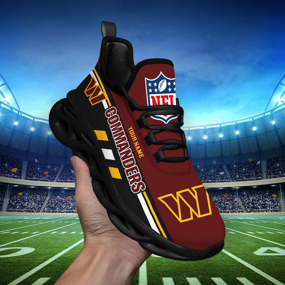 Ideafootwear Washington Commanders Max Soul Shoes Sneakers For Men And Women