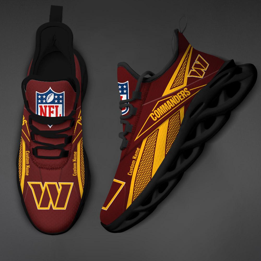 Ideafootwear Washington Commanders Max Soul Shoes Sneakers For Men And Women