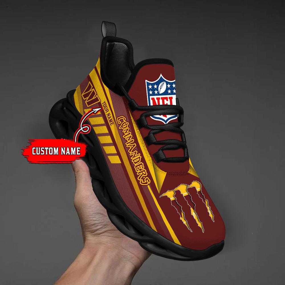 Ideafootwear Washington Commanders Max Soul Shoes Sneakers For Men And Women