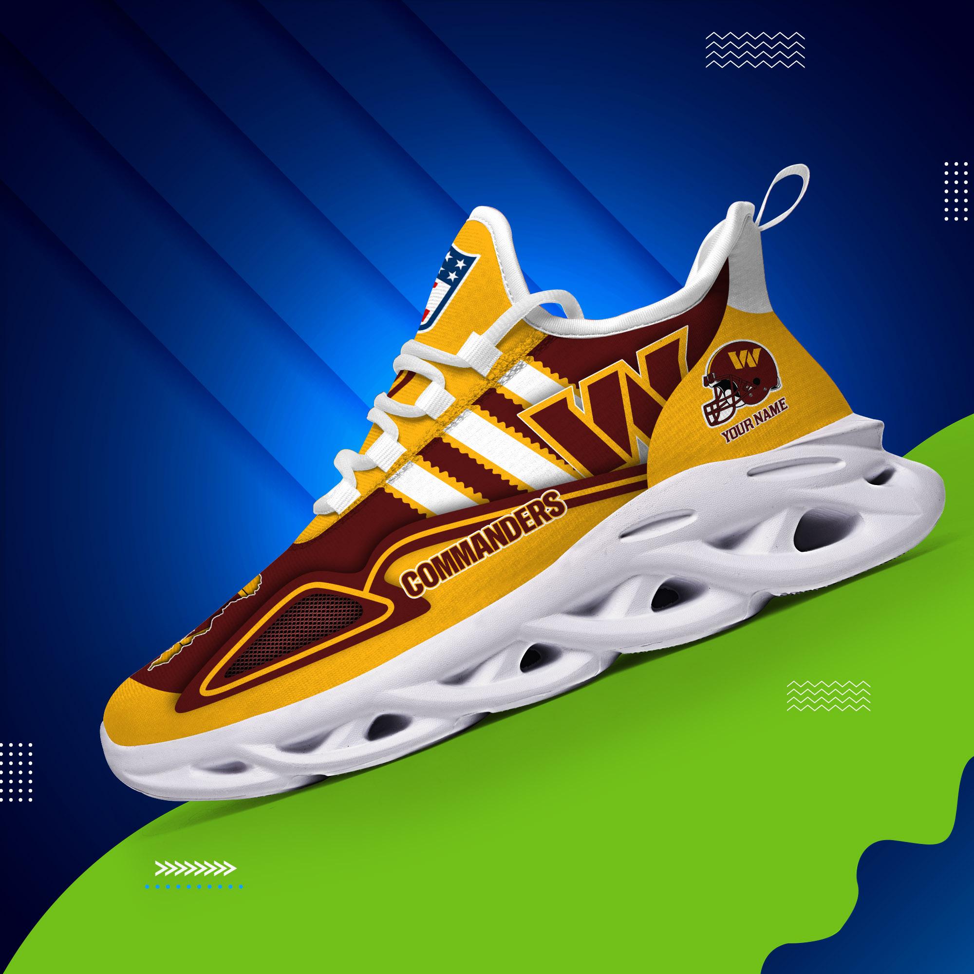 Ideafootwear Washington Commanders Max Soul Shoes Sneakers For Men And Women