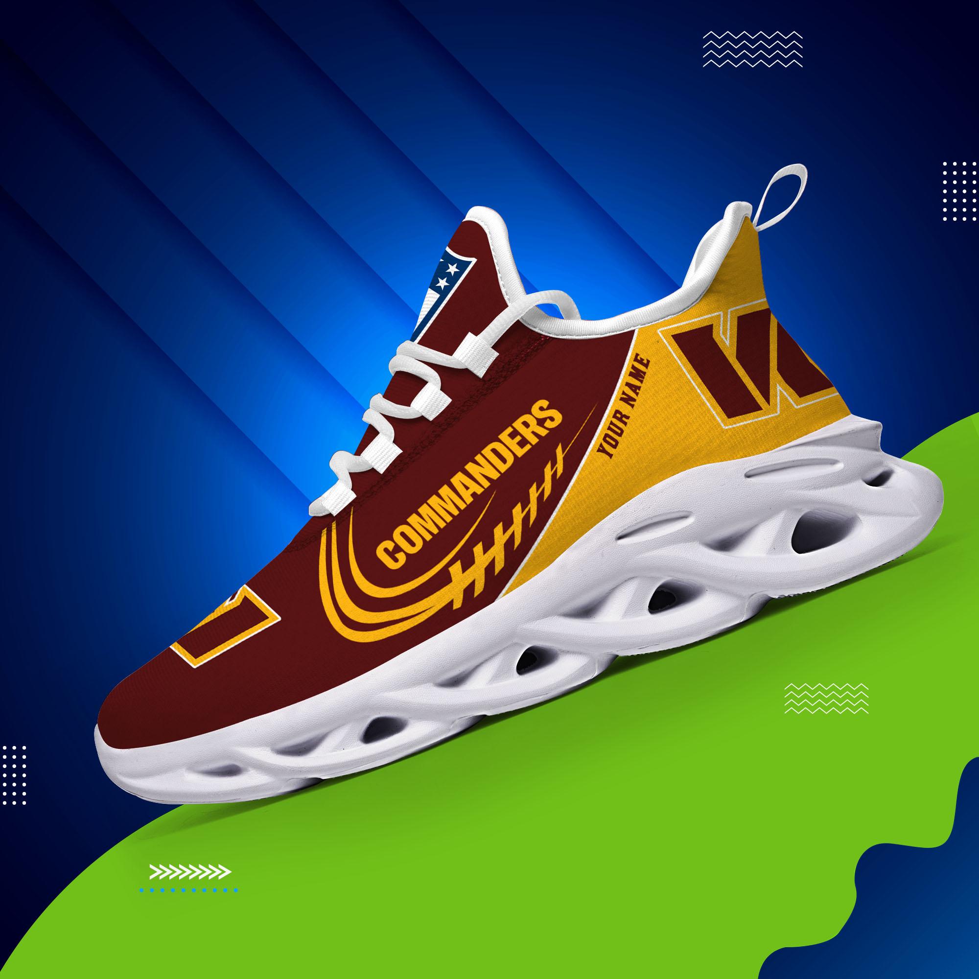 Ideafootwear Washington Commanders Max Soul Shoes Sneakers For Men And Women
