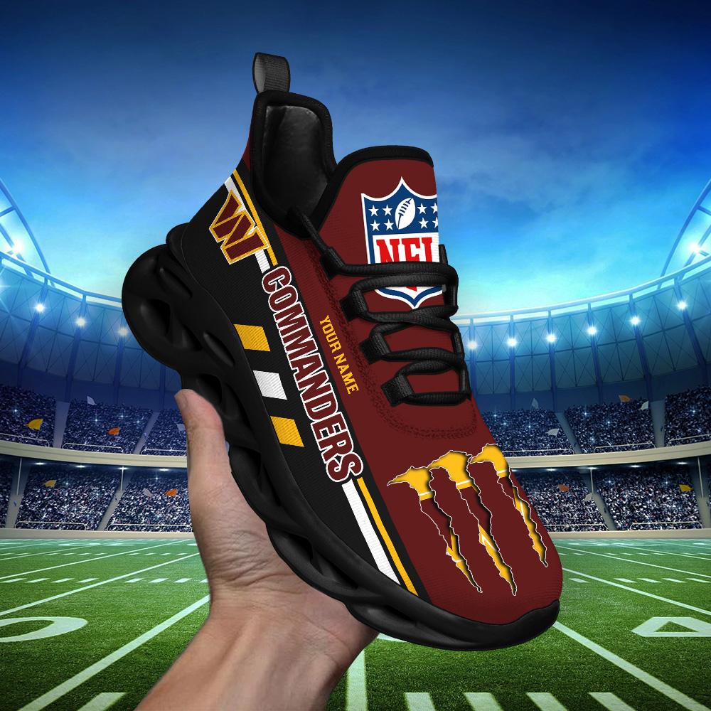 Ideafootwear Washington Commanders Max Soul Shoes Sneakers For Men And Women