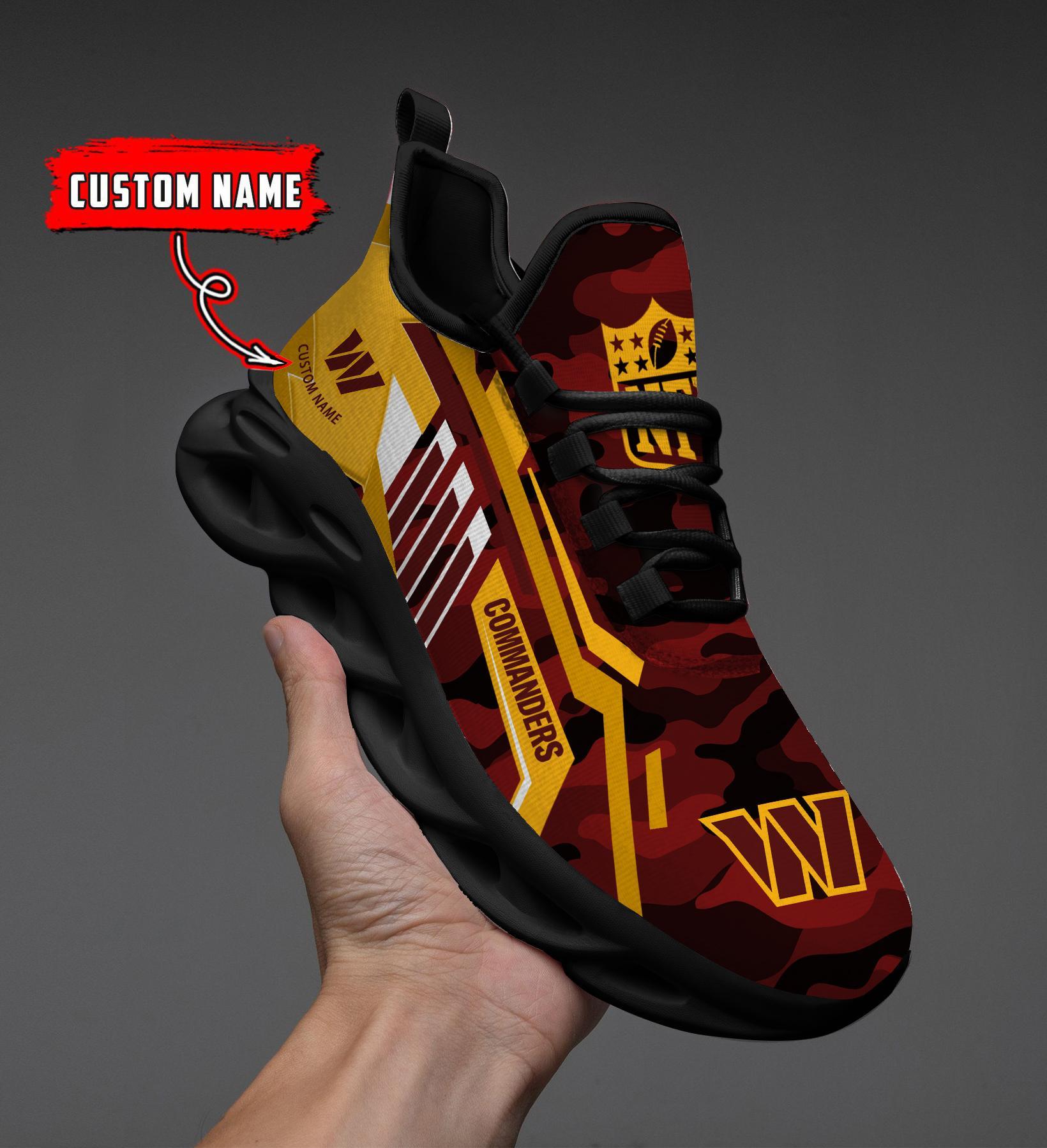 Ideafootwear Washington Commanders Max Soul Shoes Sneakers For Men And Women