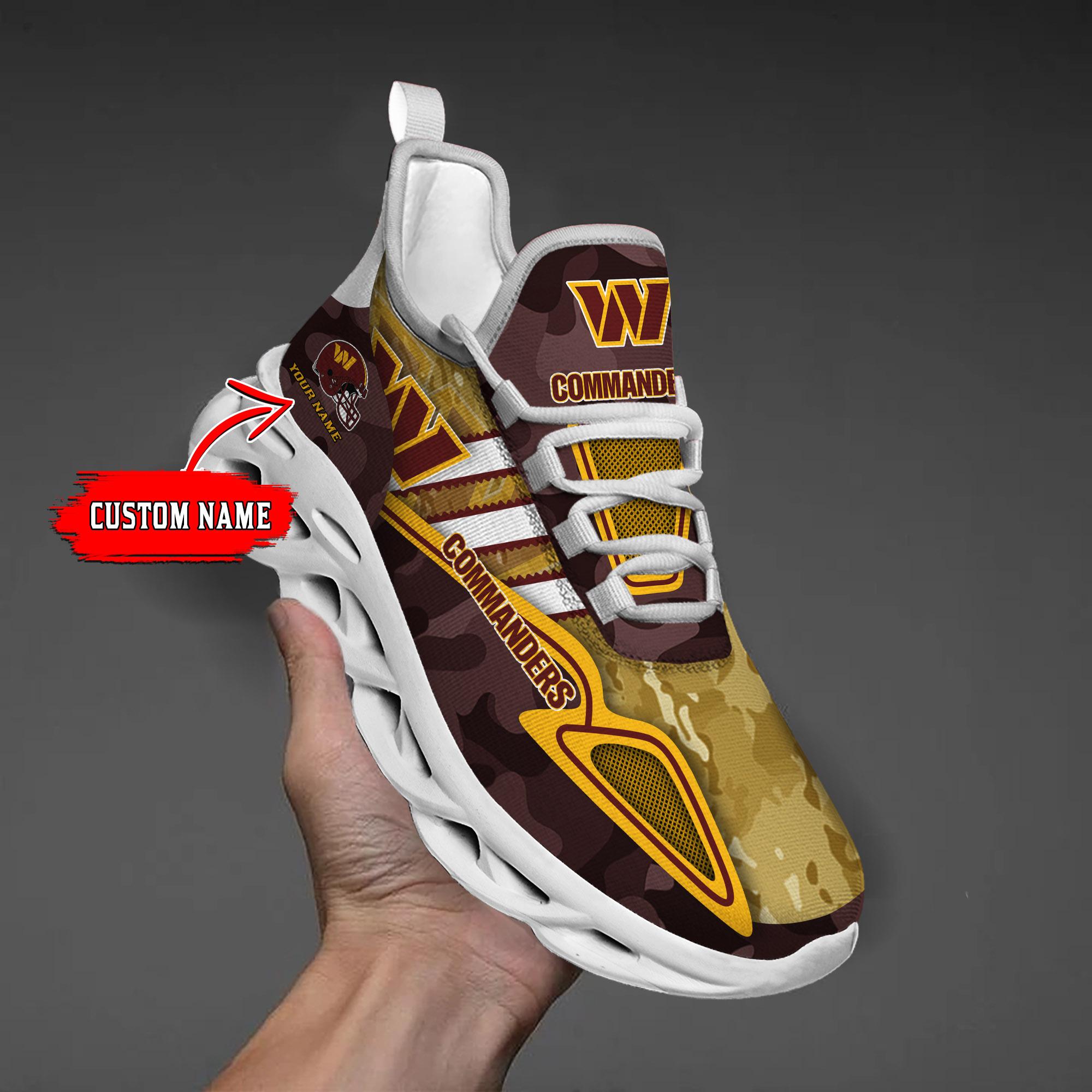Ideafootwear Washington Commanders Max Soul Shoes Sneakers For Men And Women