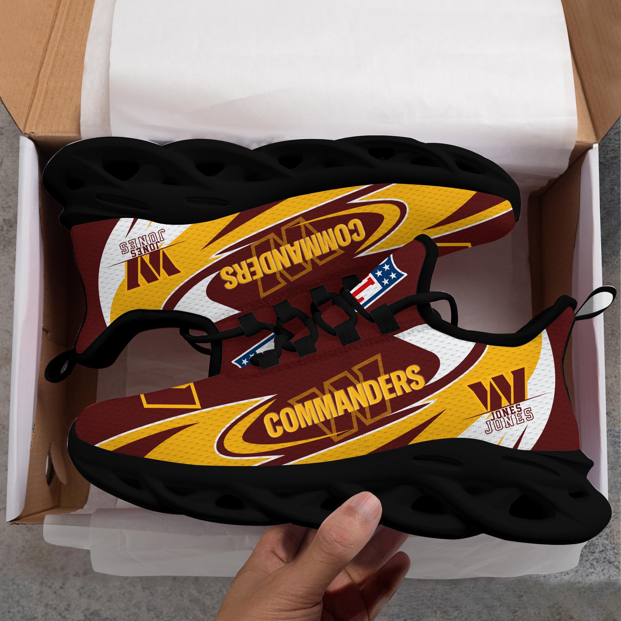 Ideafootwear Washington Commanders Max Soul Shoes Sneakers For Men And Women