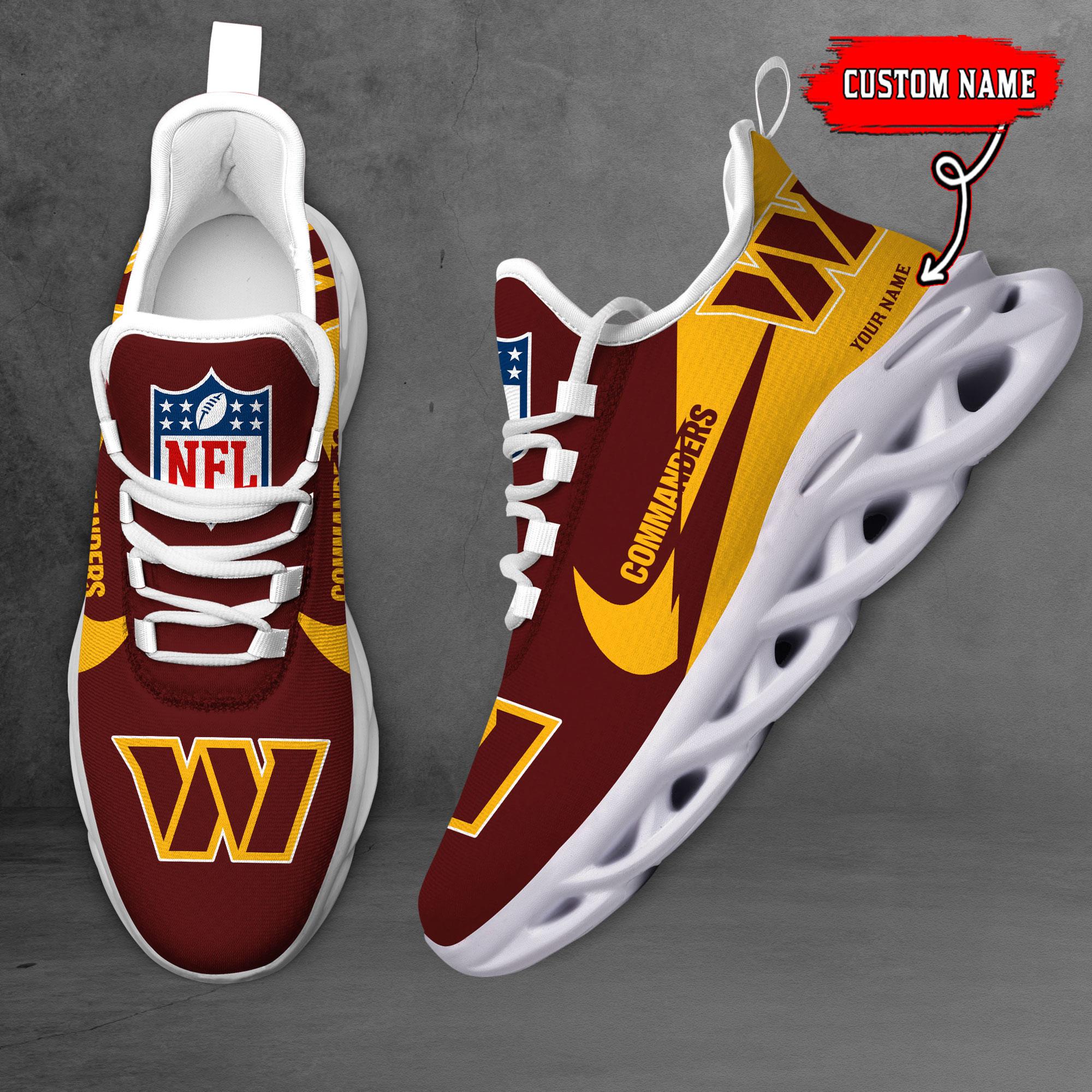 Ideafootwear Washington Commanders Max Soul Shoes Sneakers For Men And Women