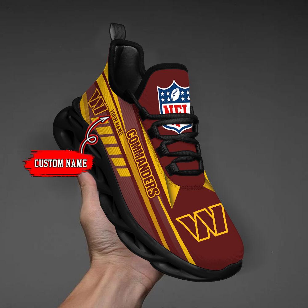 Ideafootwear Washington Commanders Max Soul Shoes Sneakers For Men And Women