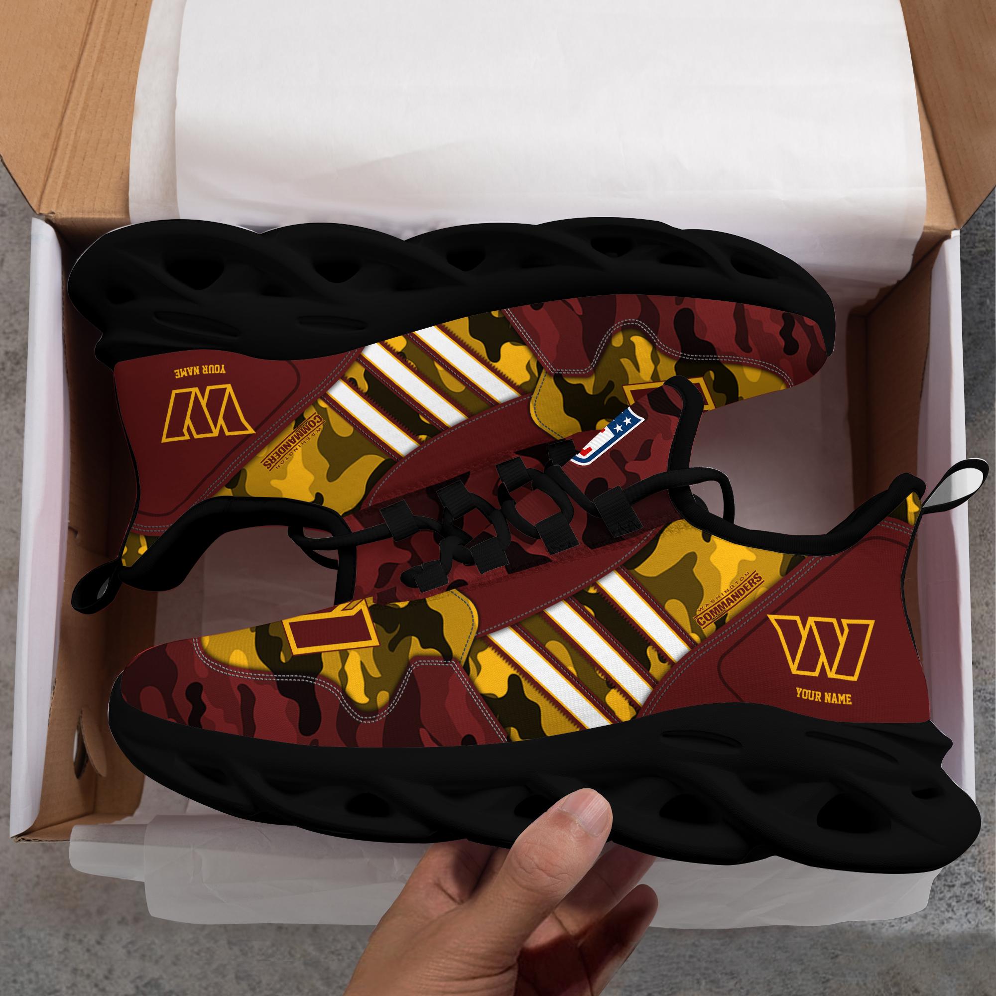 Ideafootwear Washington Commanders Max Soul Shoes Sneakers For Men And Women