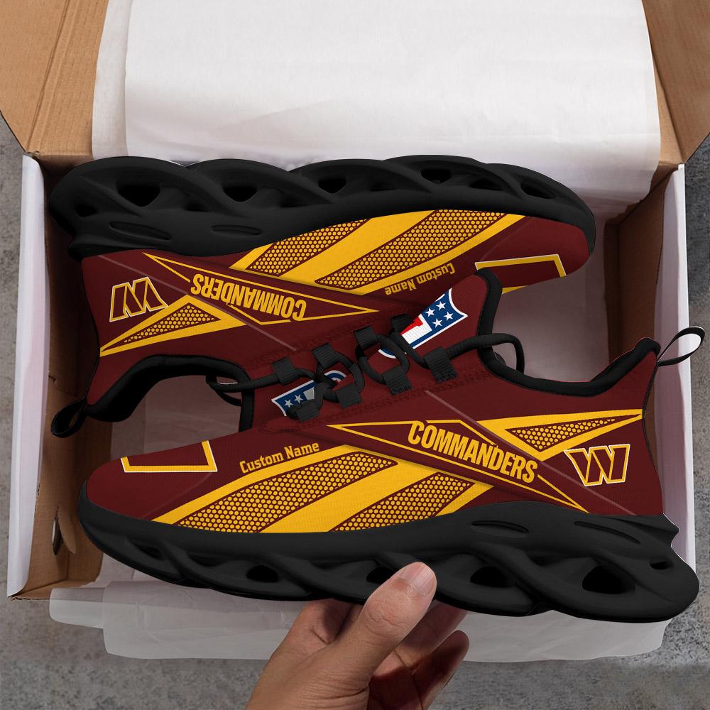 Ideafootwear Washington Commanders Max Soul Shoes Sneakers For Men And Women