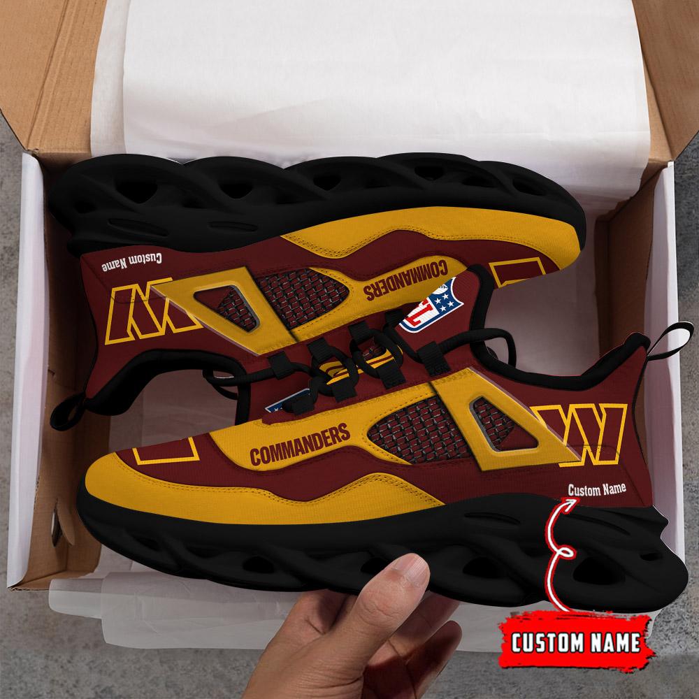 Ideafootwear Washington Commanders Max Soul Shoes Sneakers For Men And Women