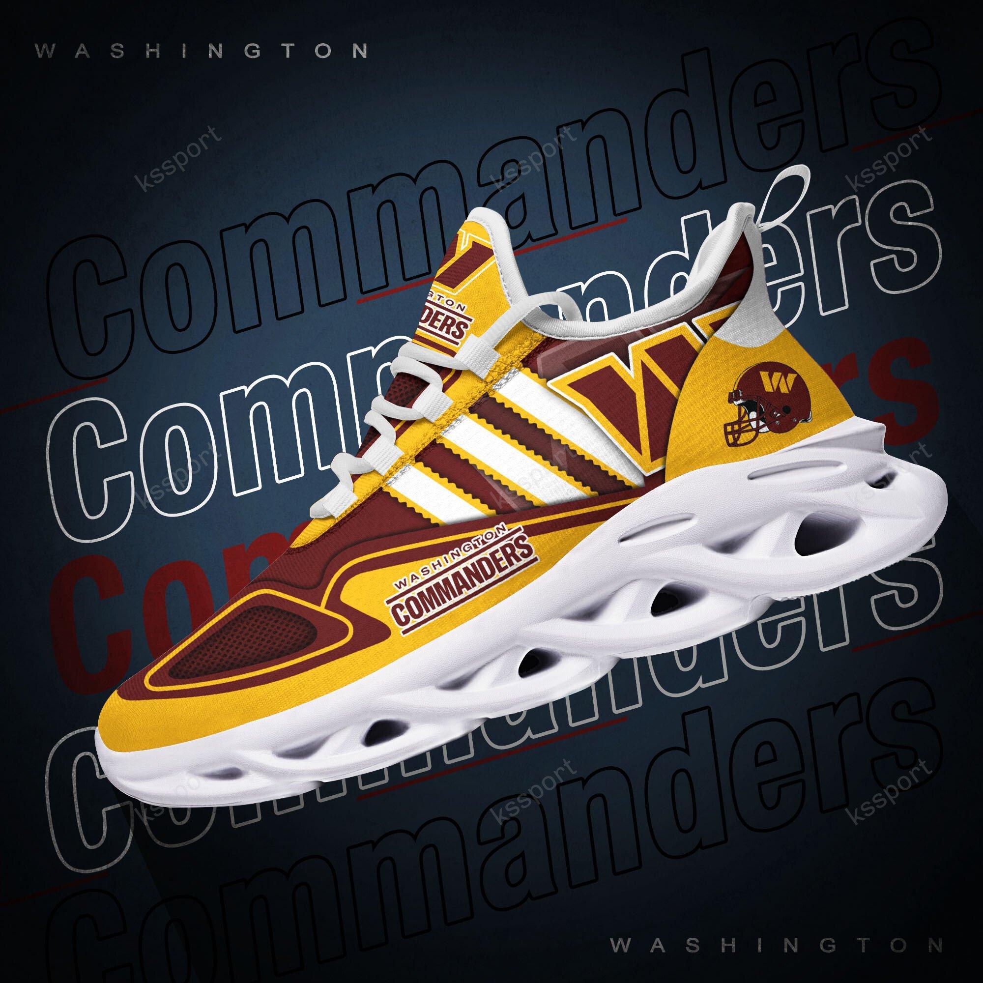 Ideafootwear Washington Commanders Max Soul Shoes Sneakers For Men And Women