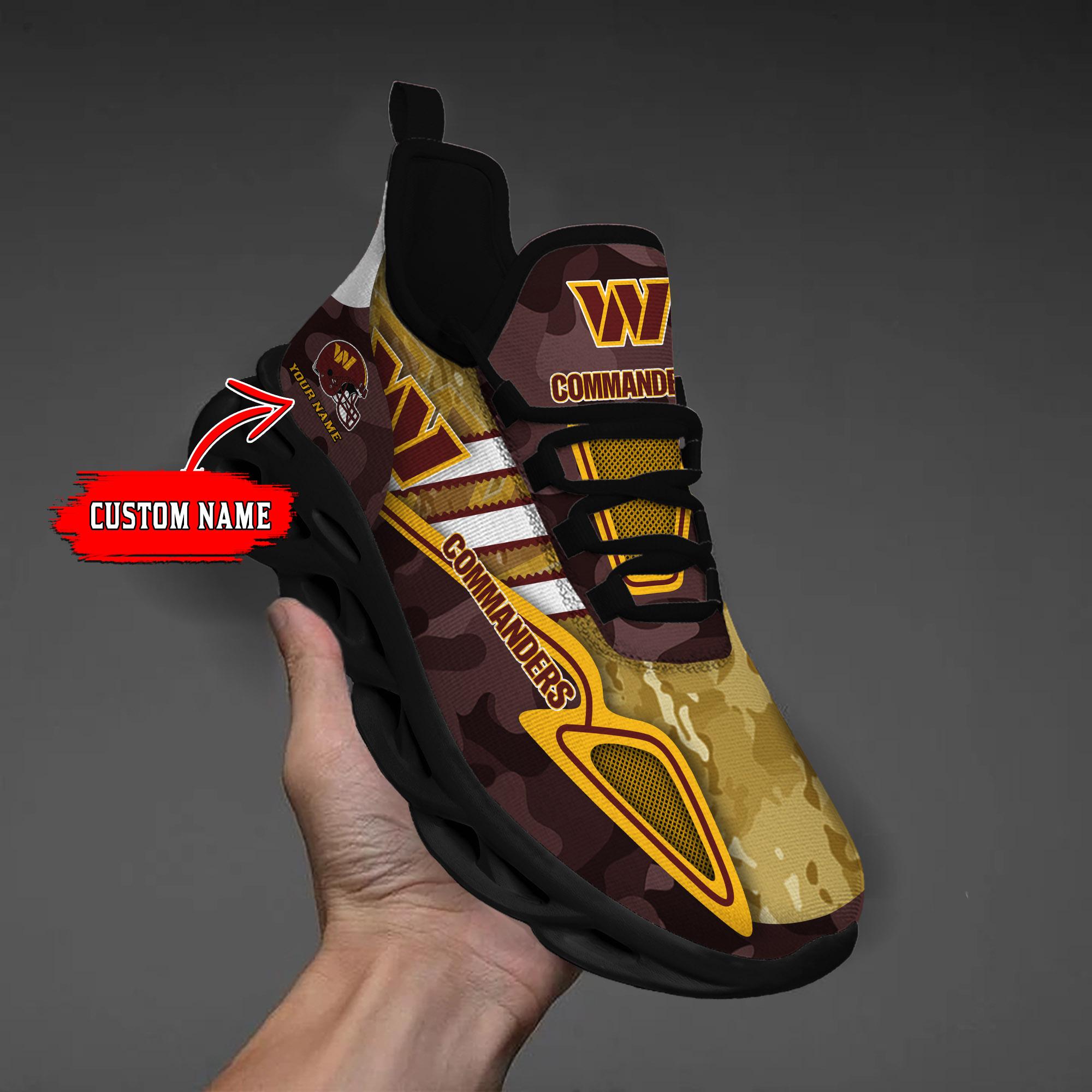 Ideafootwear Washington Commanders Max Soul Shoes Sneakers For Men And Women