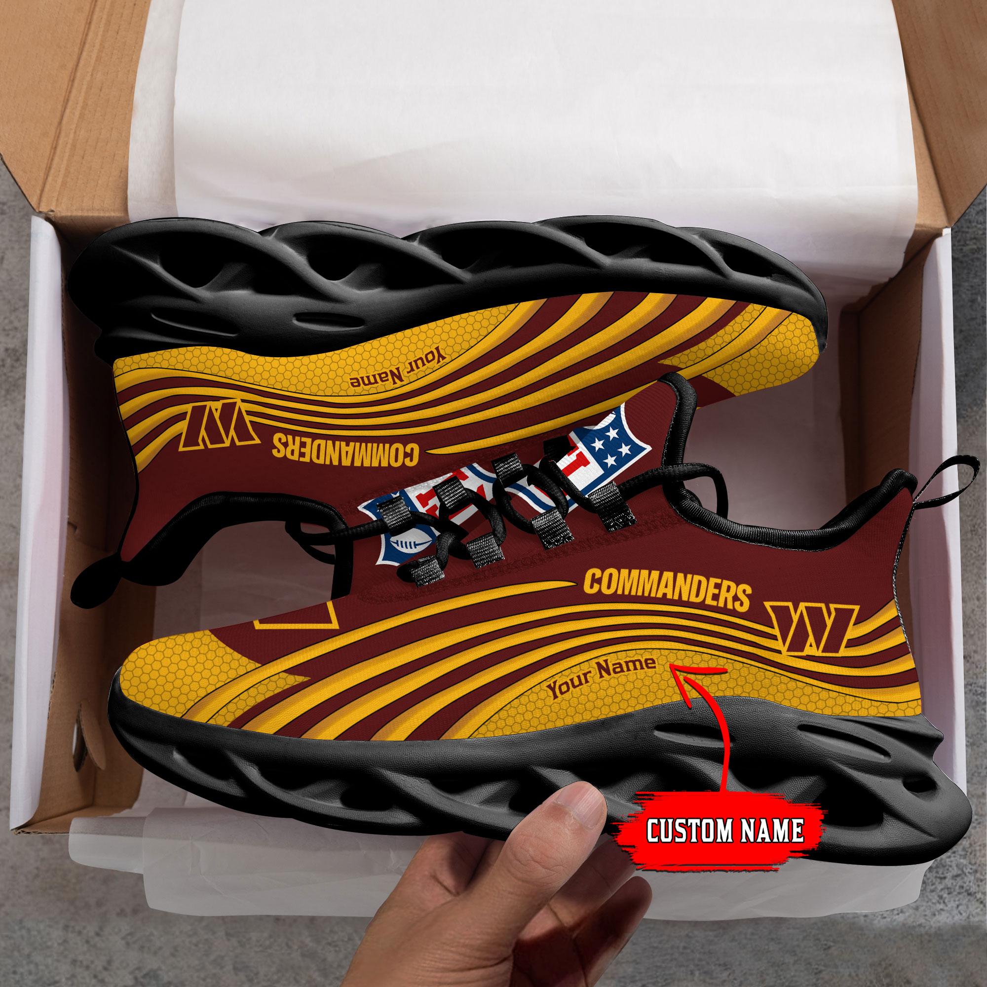 Ideafootwear Washington Commanders Max Soul Shoes Sneakers For Men And Women