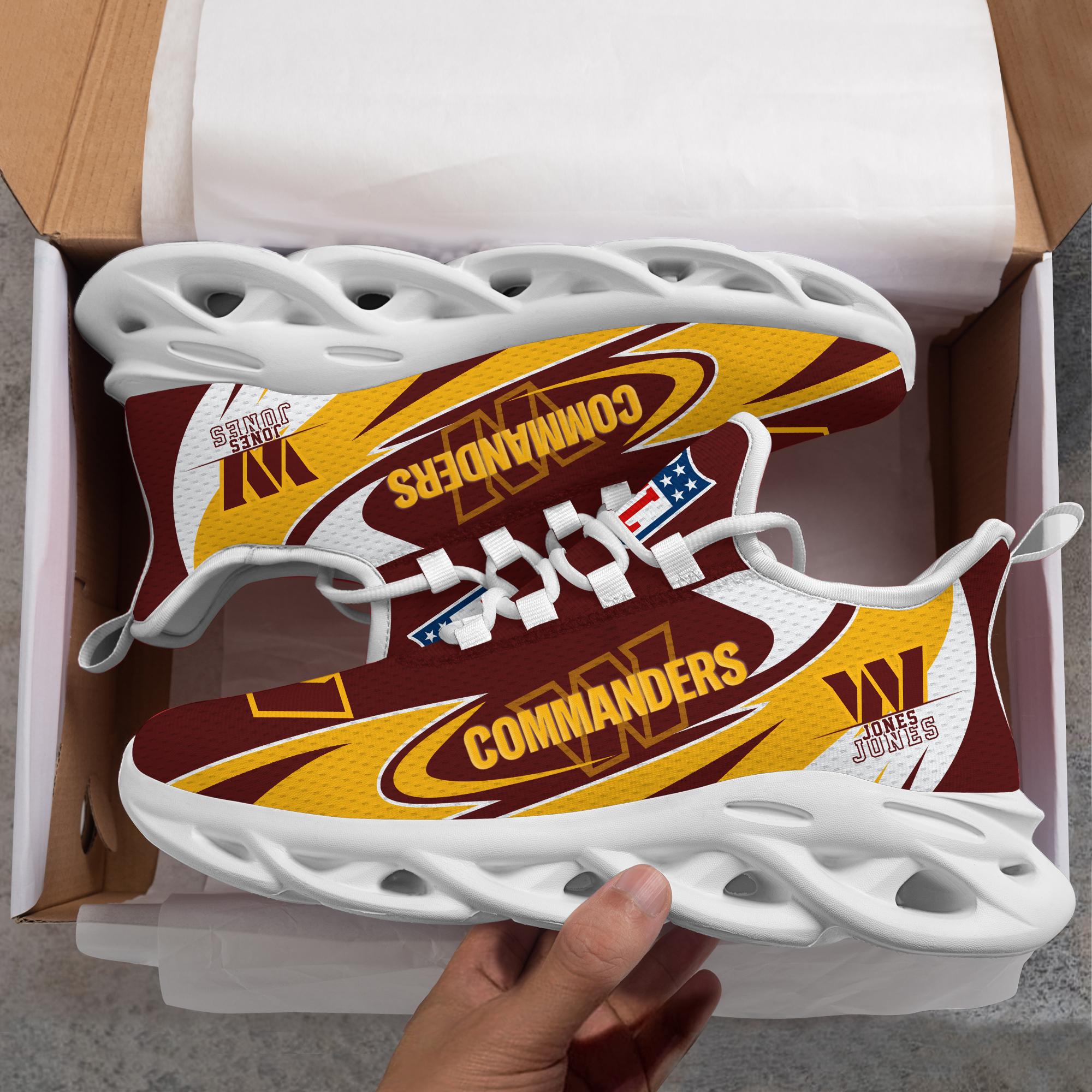 Ideafootwear Washington Commanders Max Soul Shoes Sneakers For Men And Women