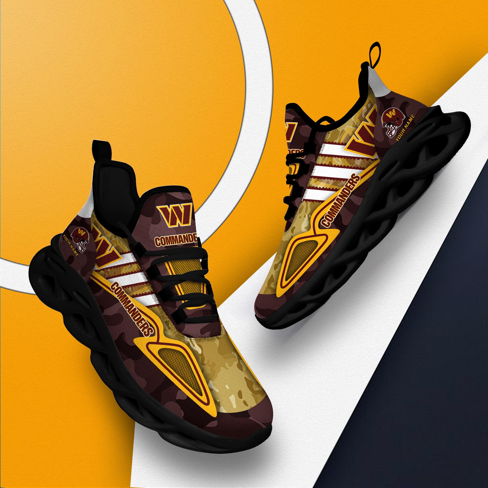 Ideafootwear Washington Commanders Max Soul Shoes Sneakers For Men And Women