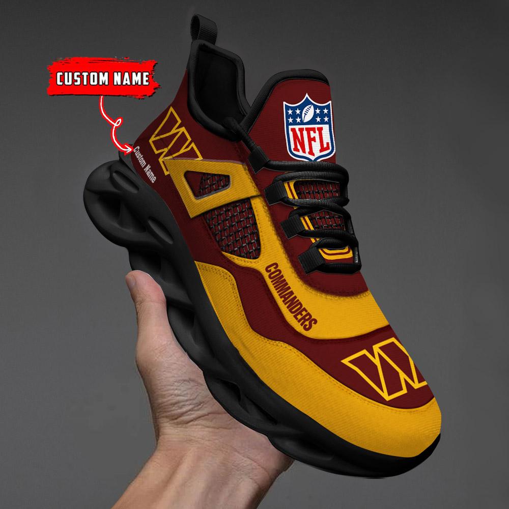 Ideafootwear Washington Commanders Max Soul Shoes Sneakers For Men And Women