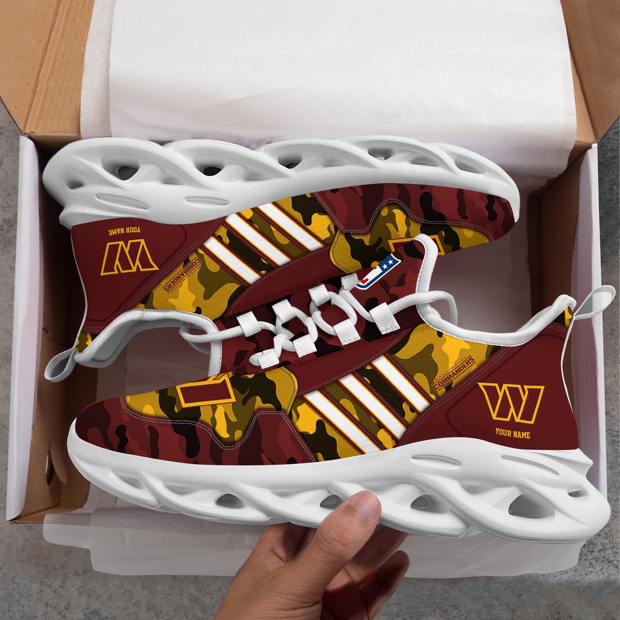 Ideafootwear Washington Commanders Max Soul Shoes Sneakers For Men And Women