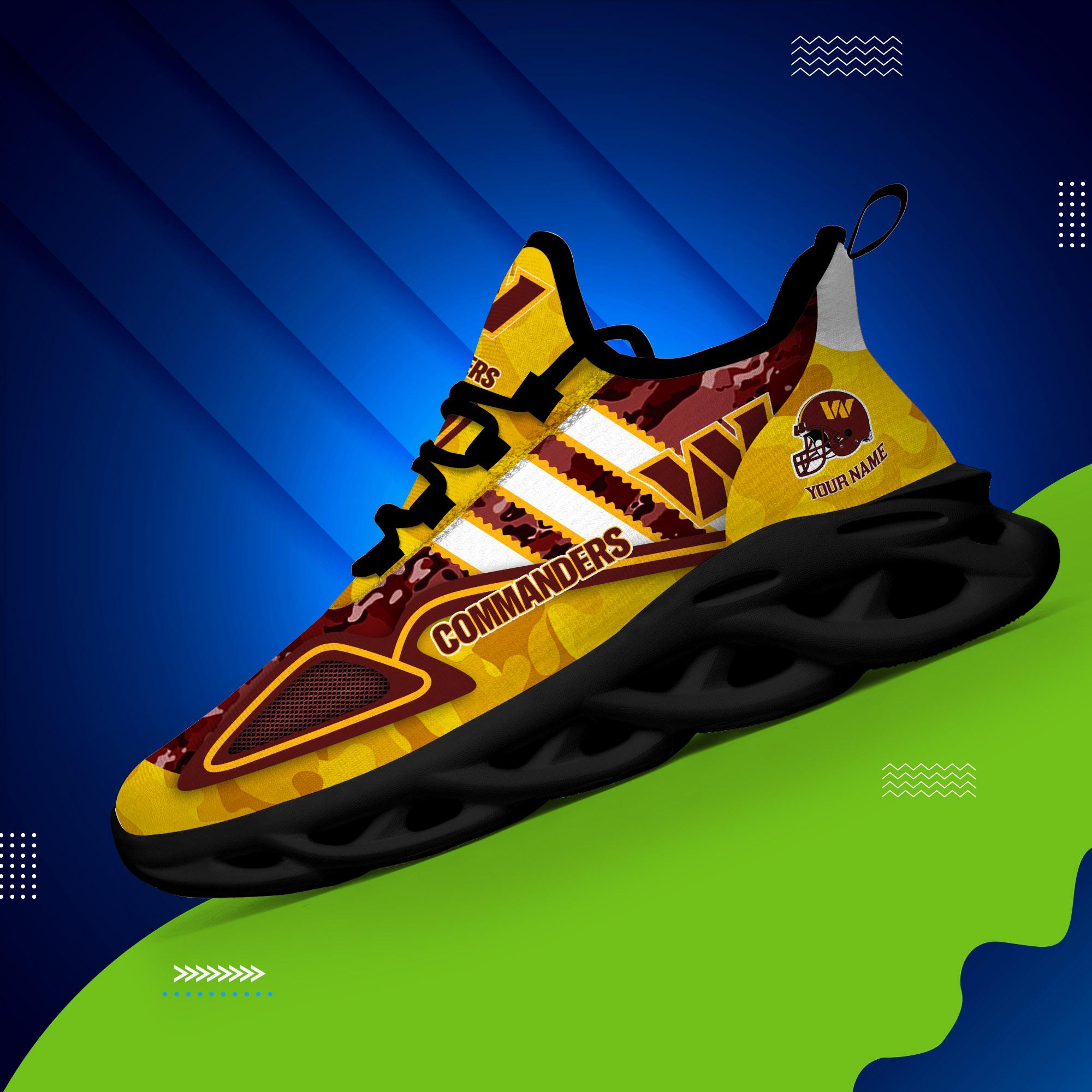 Ideafootwear Washington Commanders Max Soul Shoes Sneakers For Men And Women
