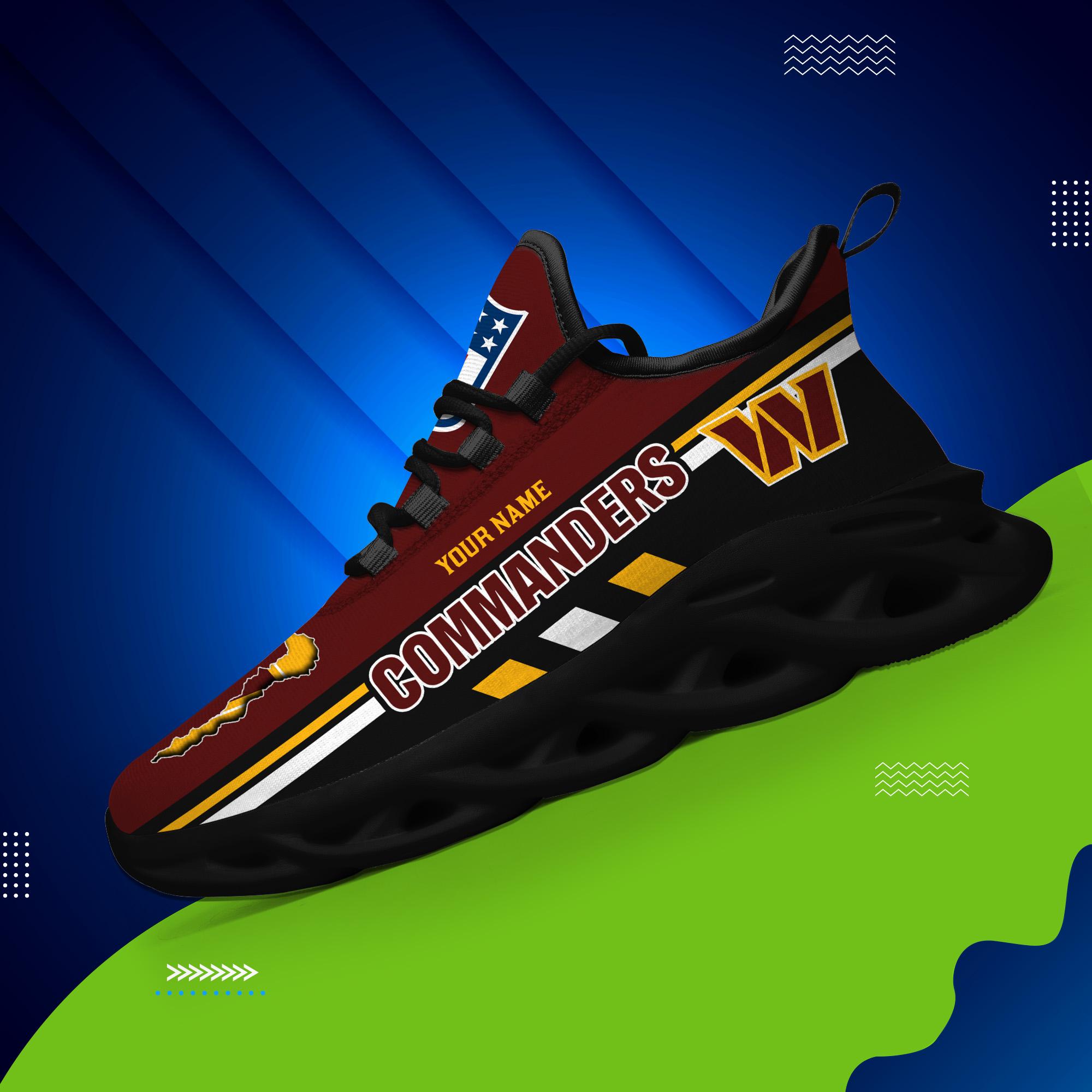 Ideafootwear Washington Commanders Max Soul Shoes Sneakers For Men And Women