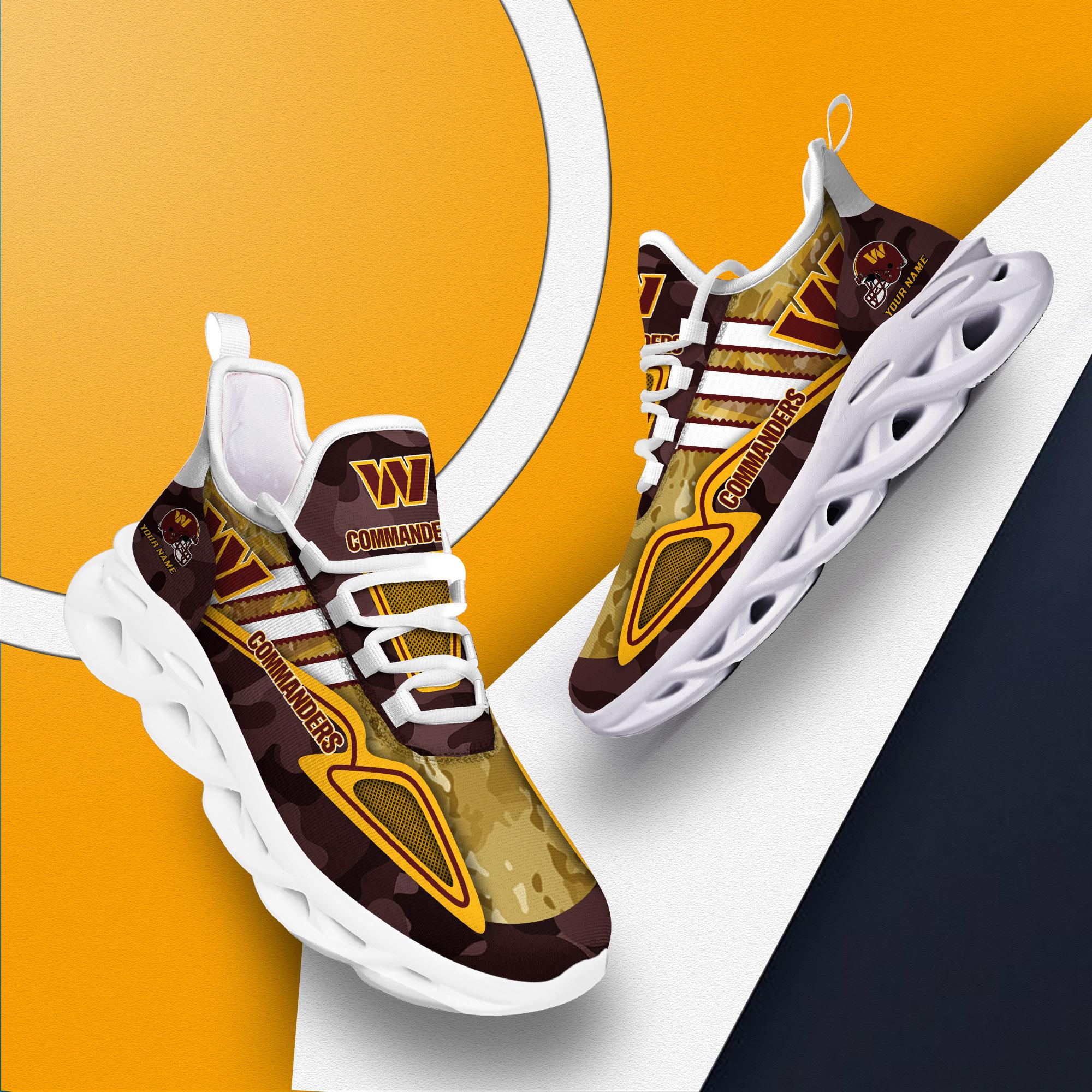 Ideafootwear Washington Commanders Max Soul Shoes Sneakers For Men And Women