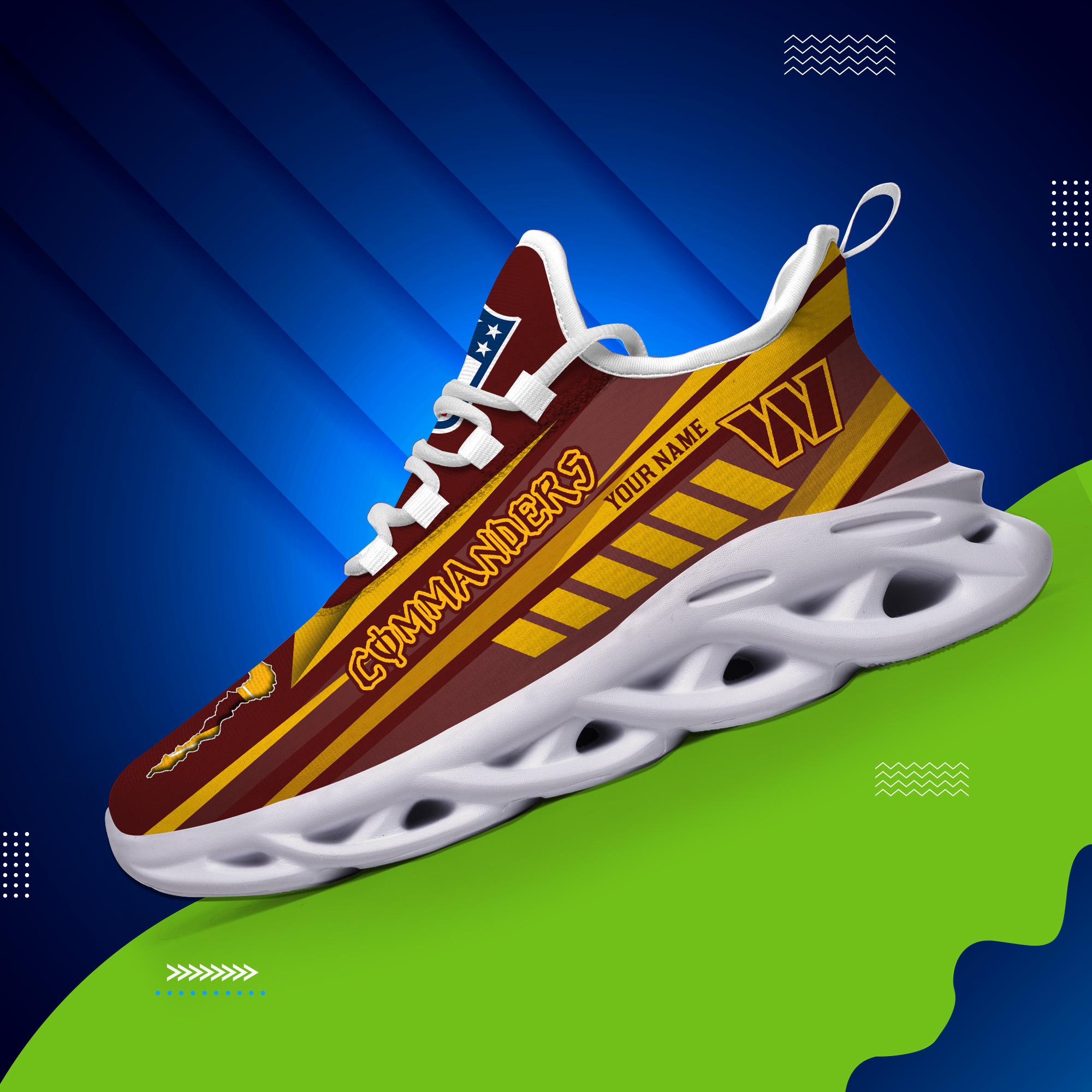 Ideafootwear Washington Commanders Max Soul Shoes Sneakers For Men And Women