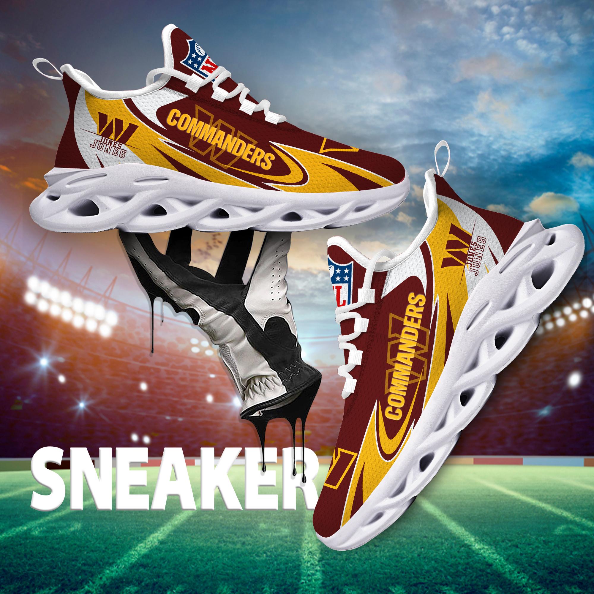 Ideafootwear Washington Commanders Max Soul Shoes Sneakers For Men And Women