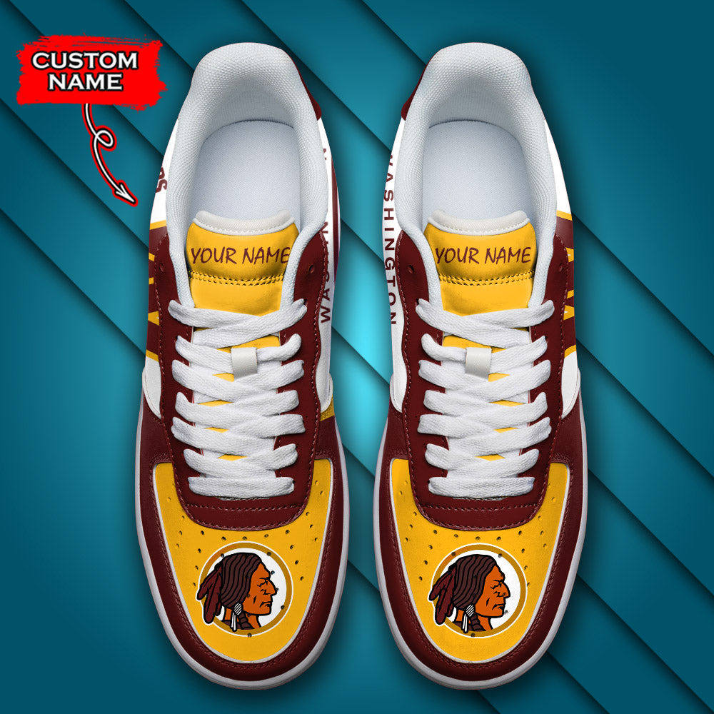 Ideafootwear Washington Commanders NFL Air Low-Top Sneakers Shoes For Men And Women
