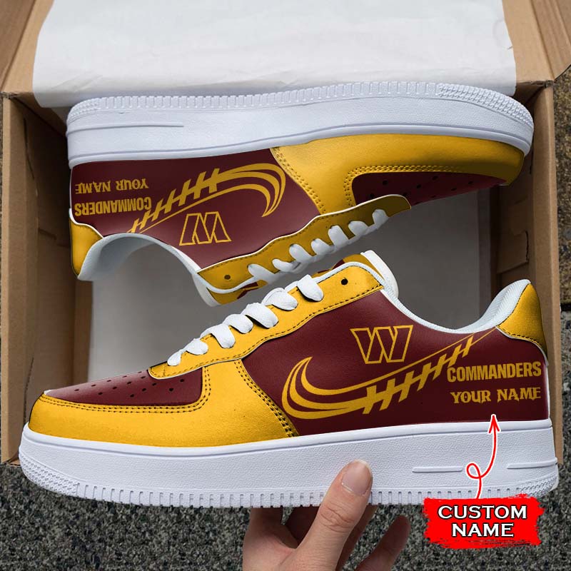 Ideafootwear Washington commanders NFL Air Low-Top Sneakers Shoes For Men And Women