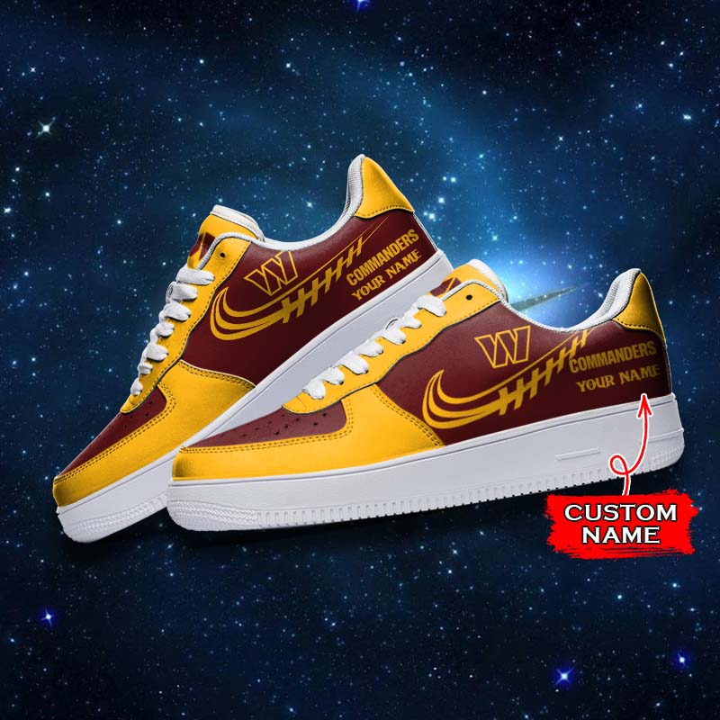 Ideafootwear Washington commanders NFL Air Low-Top Sneakers Shoes For Men And Women