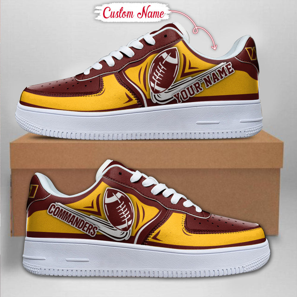 Ideafootwear Washington Commanders NFL Air Low-Top Sneakers Shoes For Men And Women