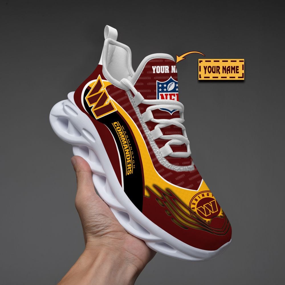 Ideafootwear Washington Commanders NFL Max Soul Shoes Sneakers For Men And Women