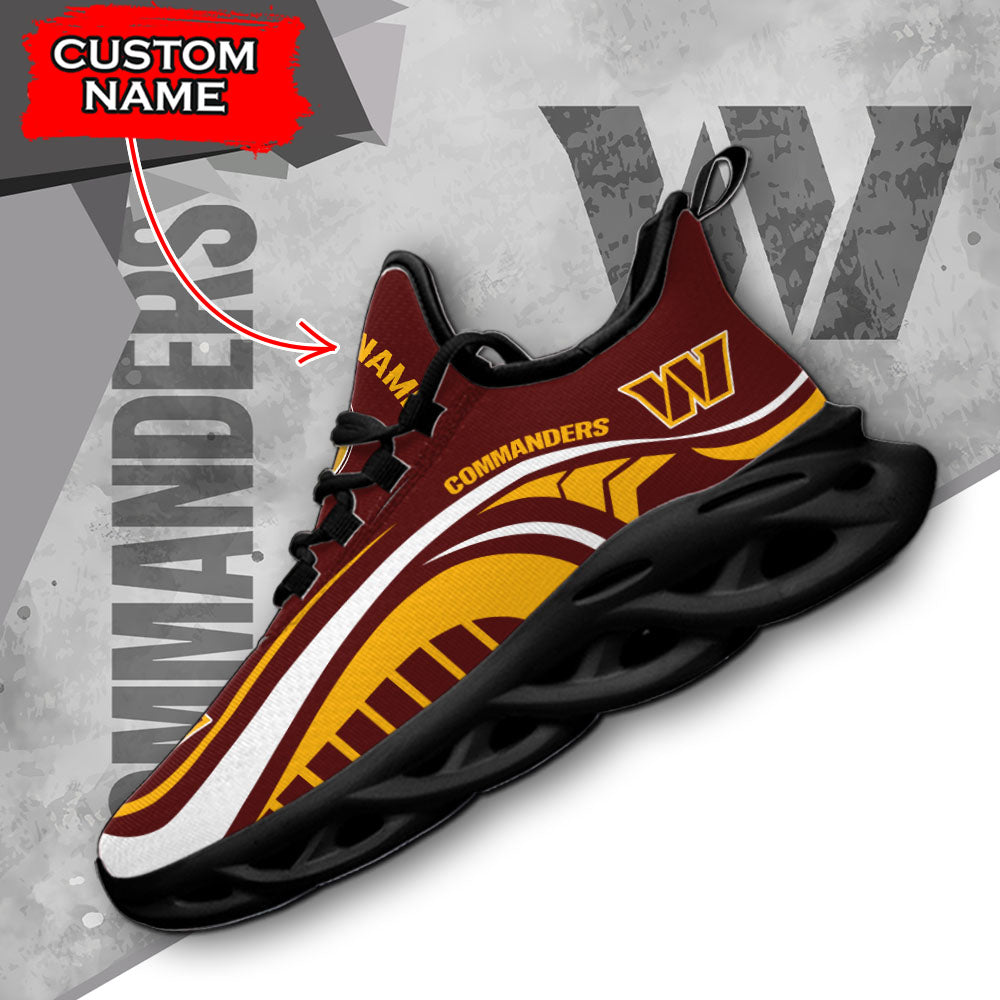 Ideafootwear Washington Commanders NFL Max Soul Shoes Sneakers For Men And Women