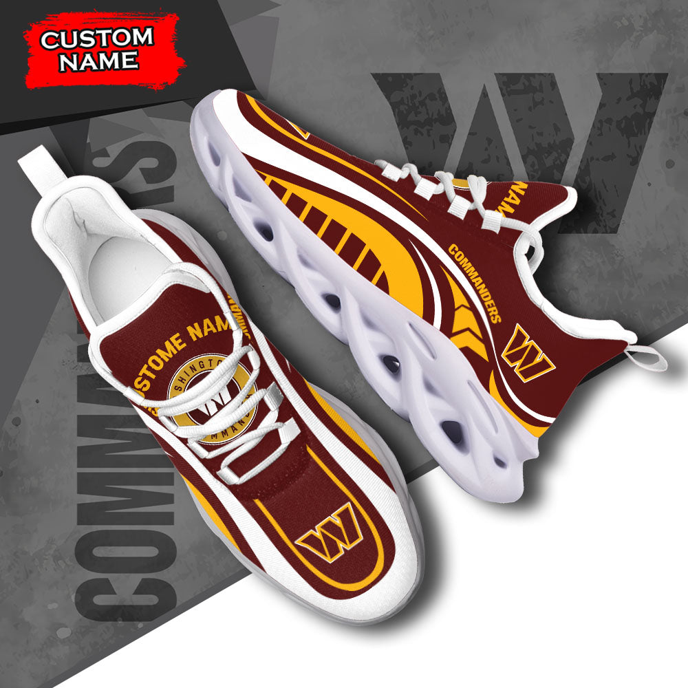 Ideafootwear Washington Commanders NFL Max Soul Shoes Sneakers For Men And Women