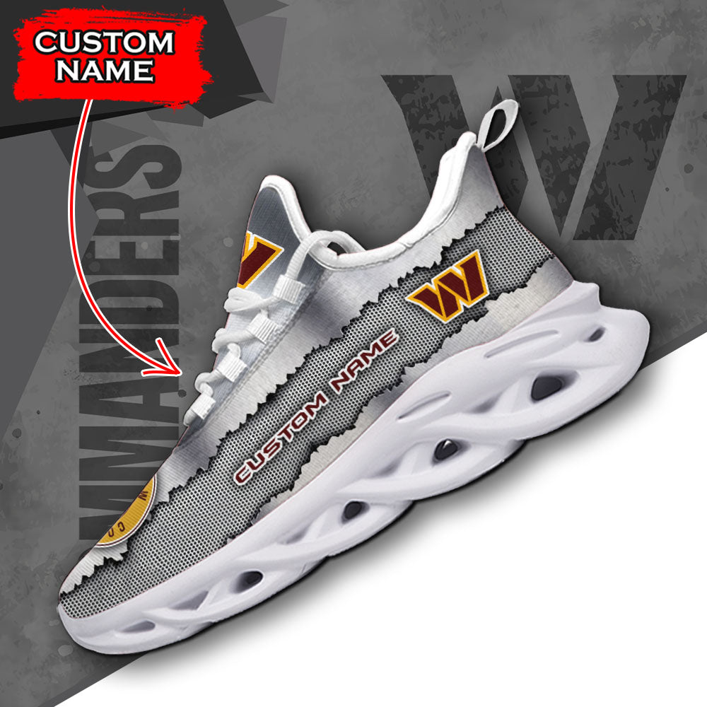 Ideafootwear Washington Commanders NFL Max Soul Shoes Sneakers For Men And Women