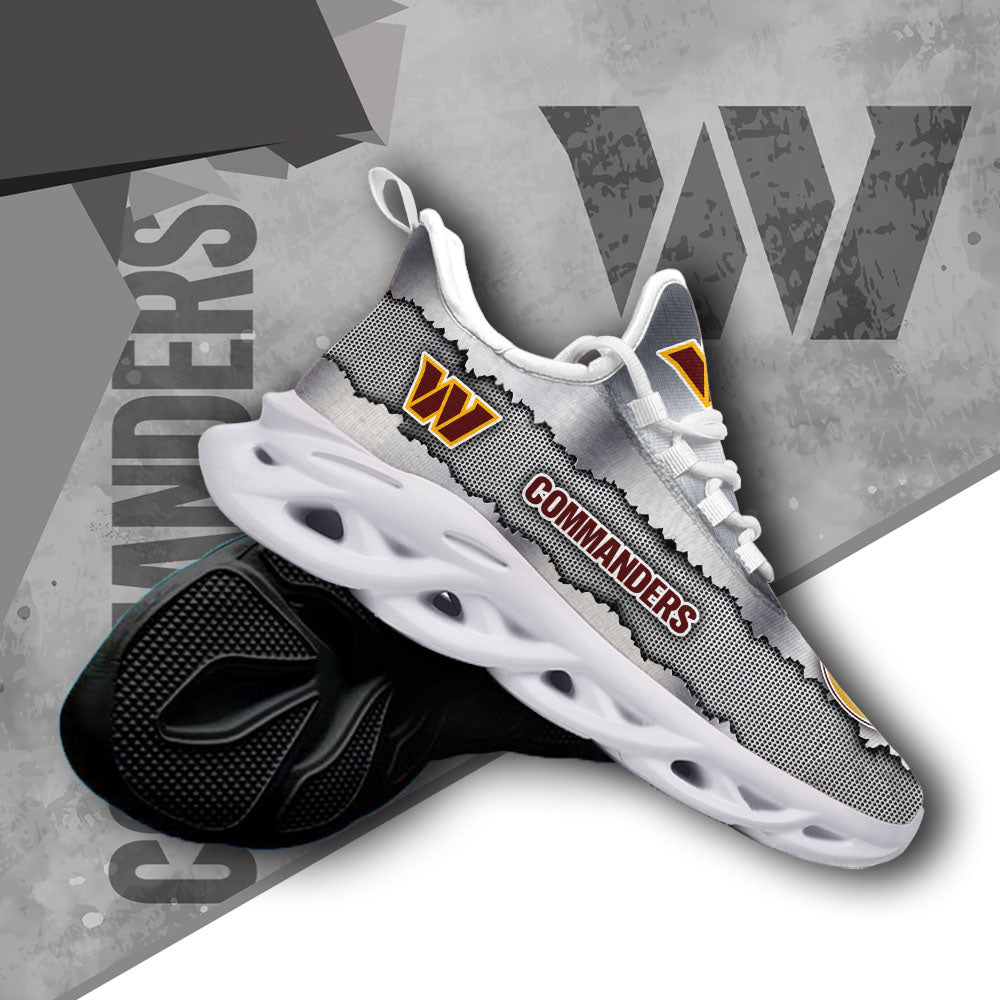 Ideafootwear Washington Commanders NFL Max Soul Shoes Sneakers For Men And Women