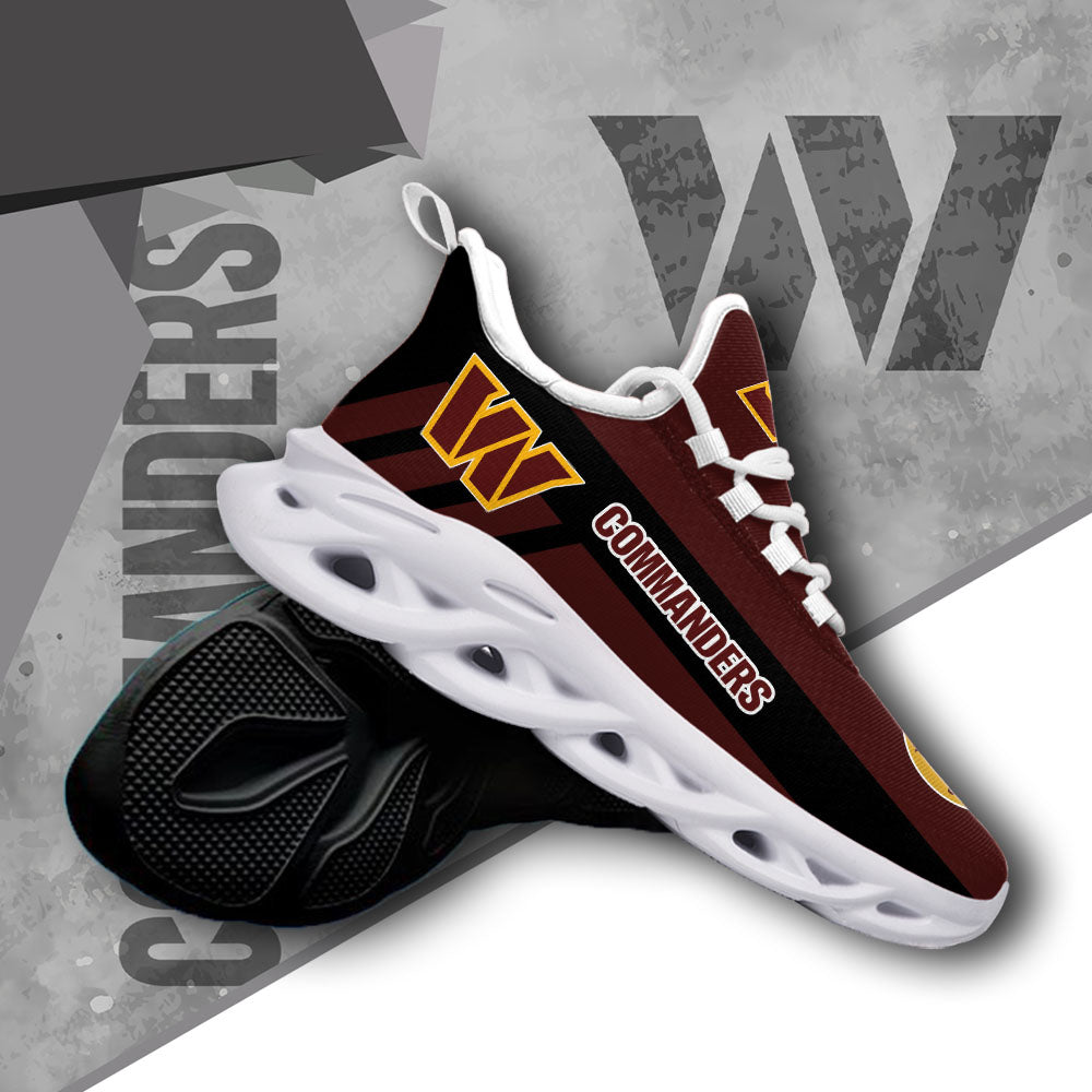 Ideafootwear Washington Commanders NFL Max Soul Shoes Sneakers For Men And Women