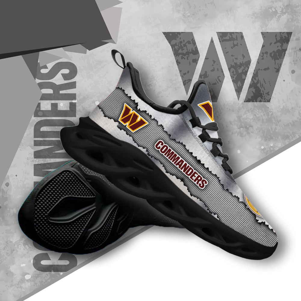 Ideafootwear Washington Commanders NFL Max Soul Shoes Sneakers For Men And Women